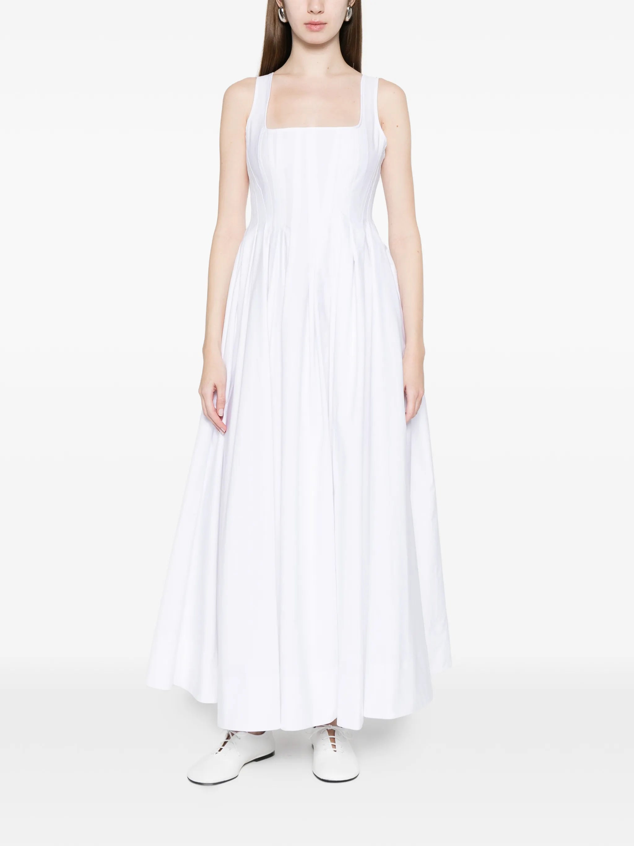 Giro square-neck A-line maxi dress