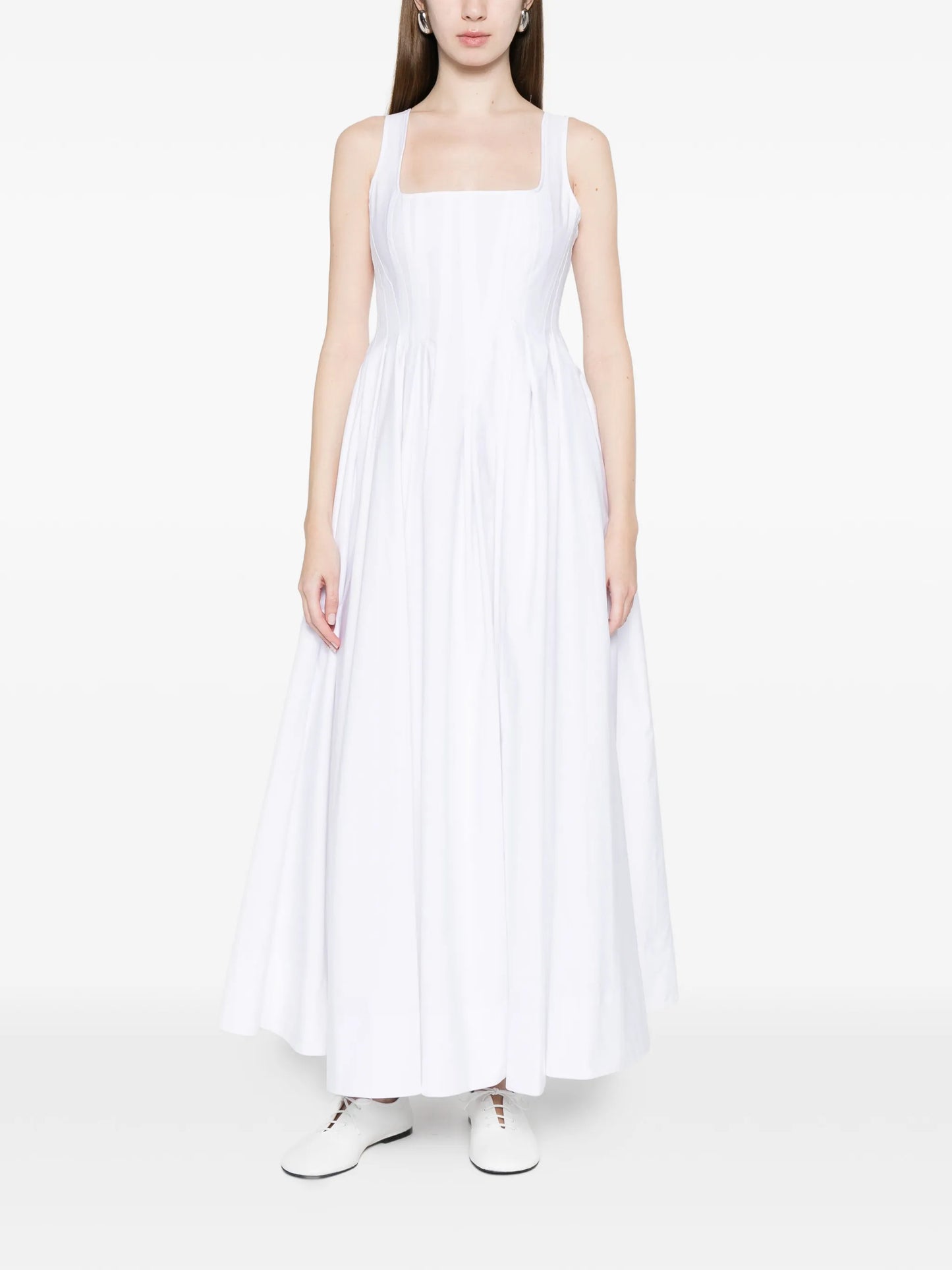 Giro square-neck A-line maxi dress