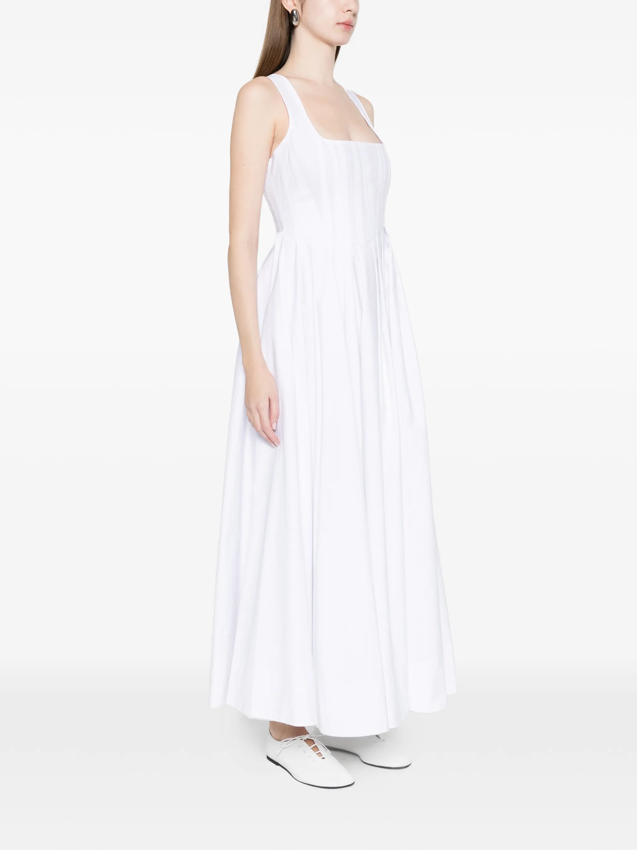Giro square-neck A-line maxi dress