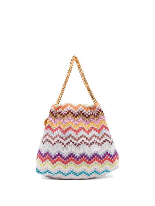 Raschel lurex tote bag
