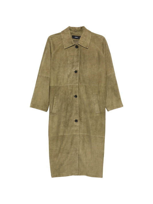 Judy button suede coat