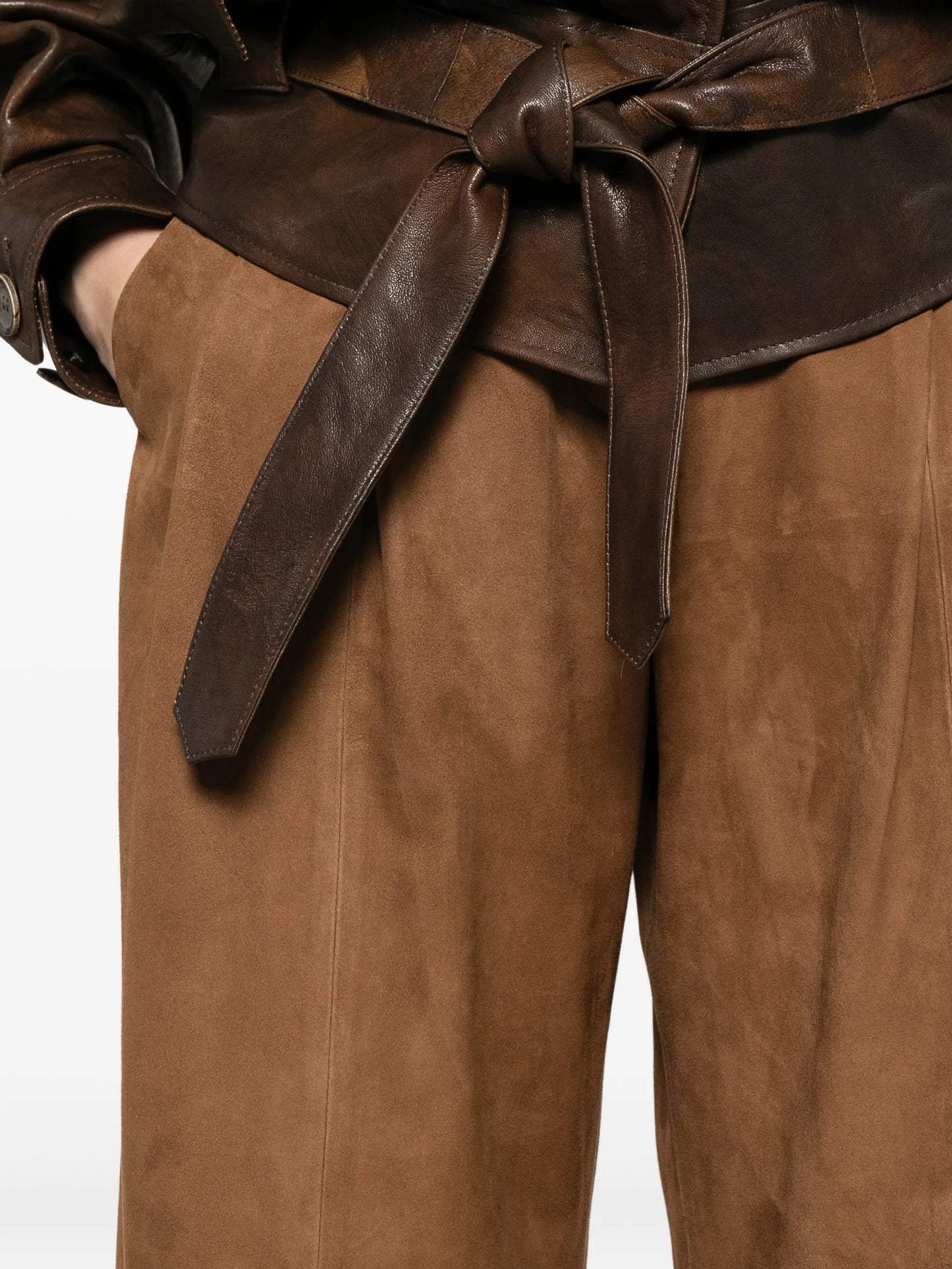 straight leg trousers
