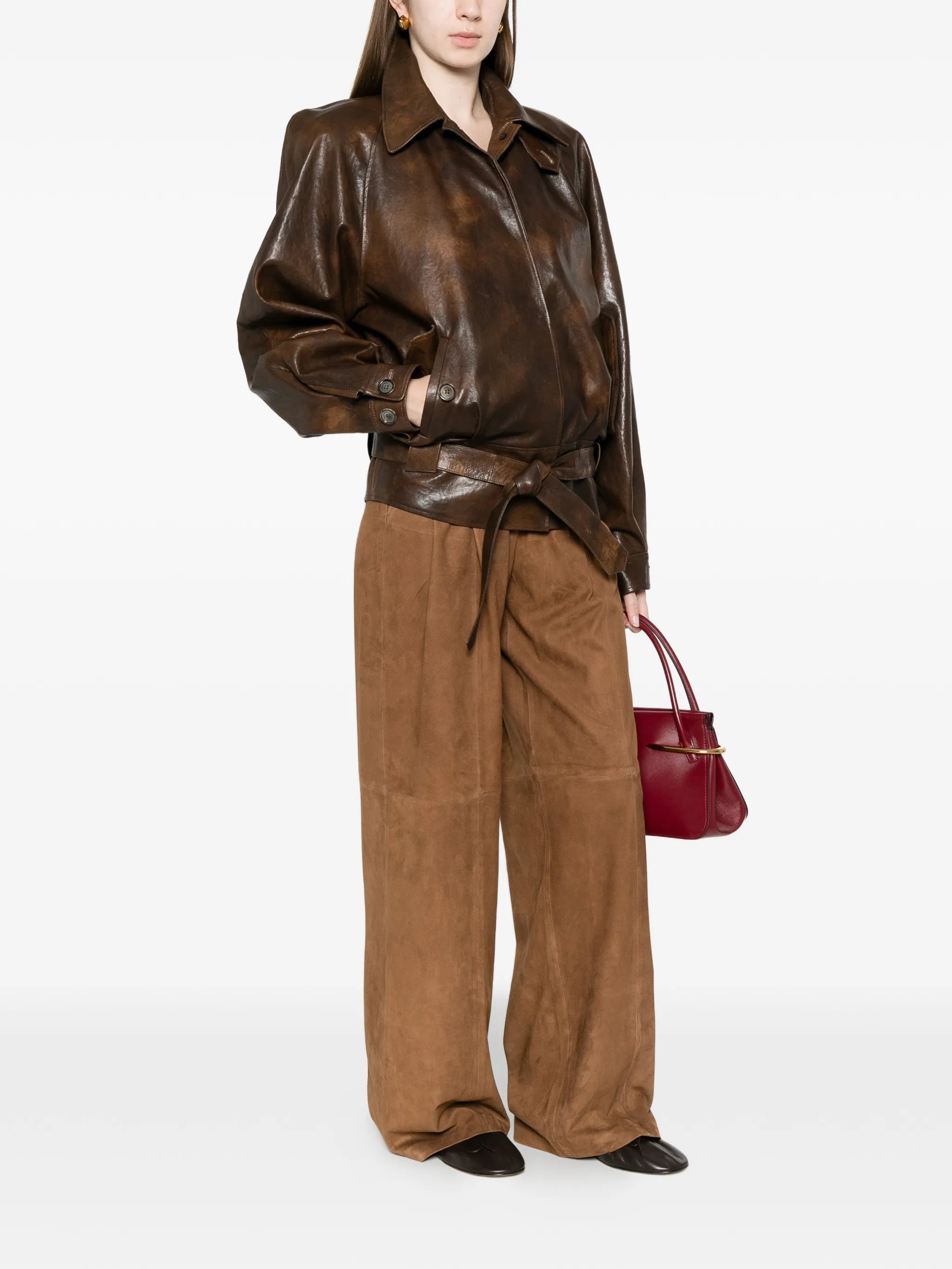 straight leg trousers