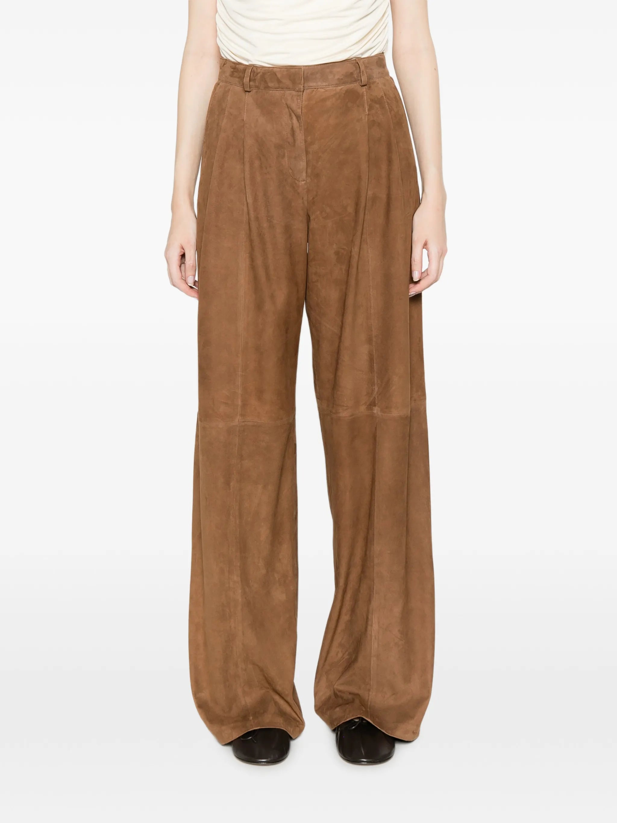 straight leg trousers