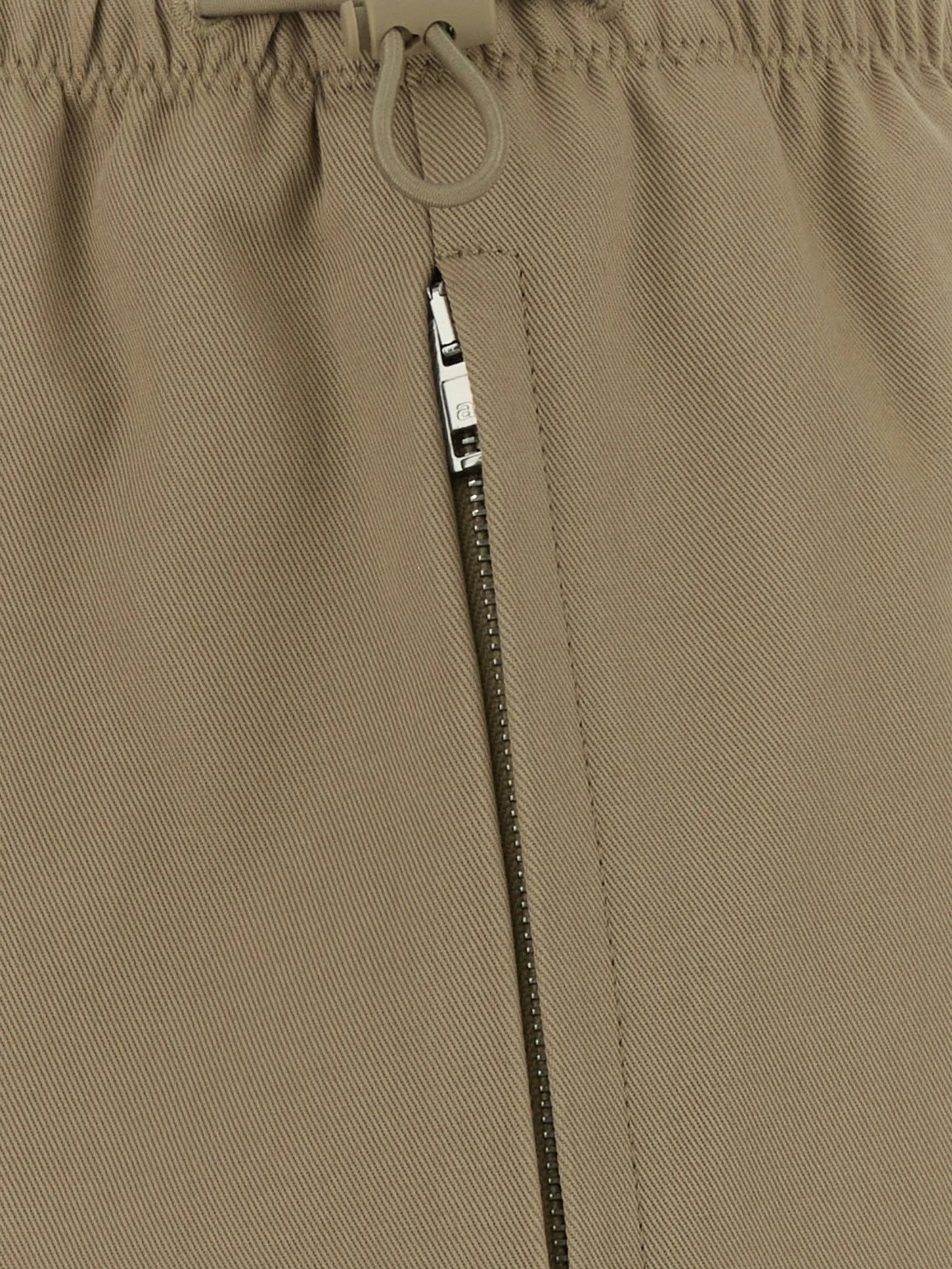 logo miniskirt in twill mid-rise