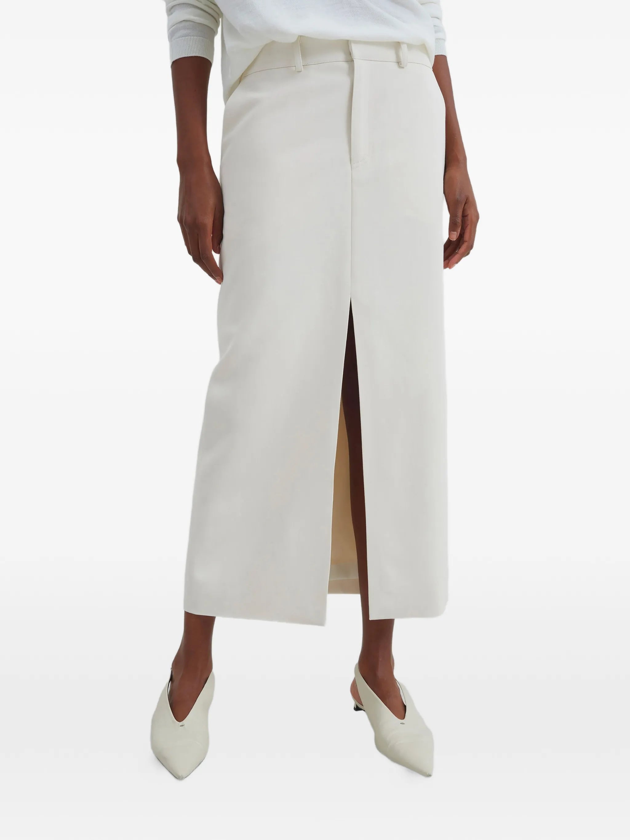 slit maxi skirt