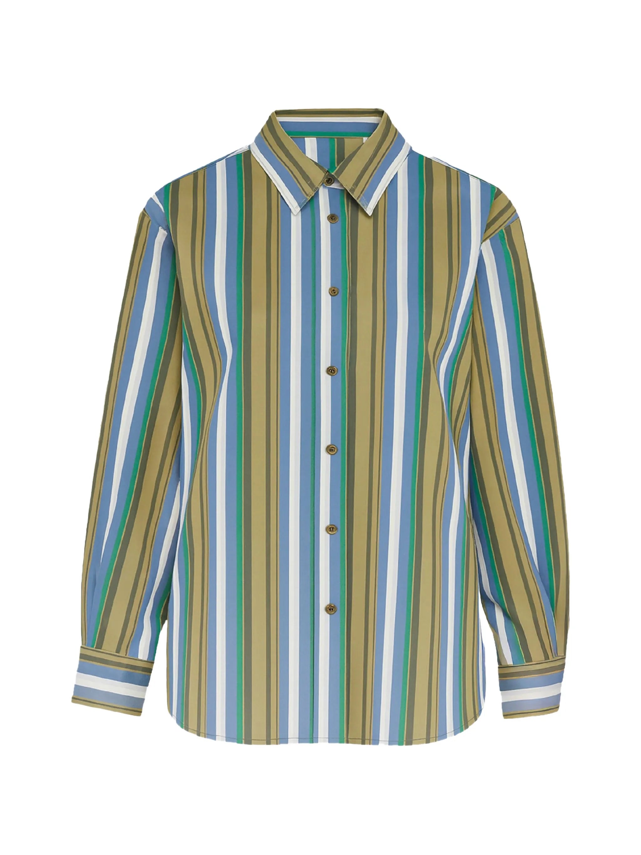striped long-sleeve shirt