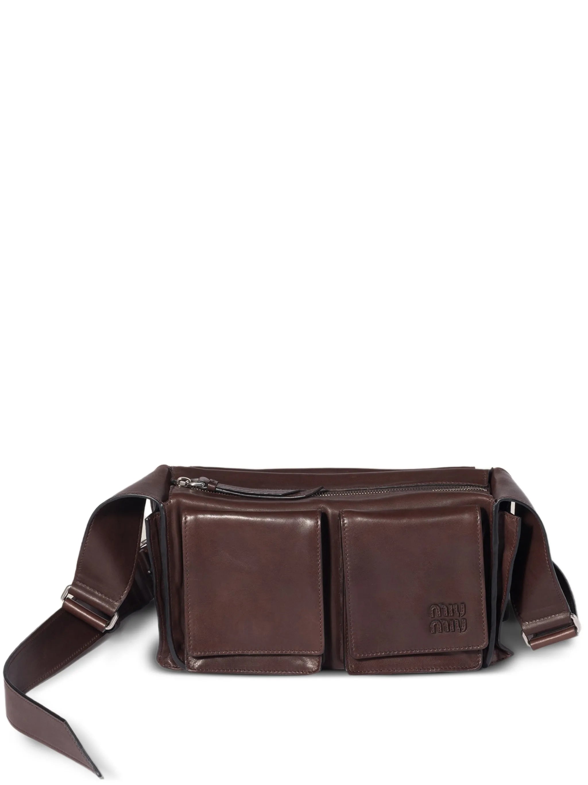 Utilitaire leather shoulder bag