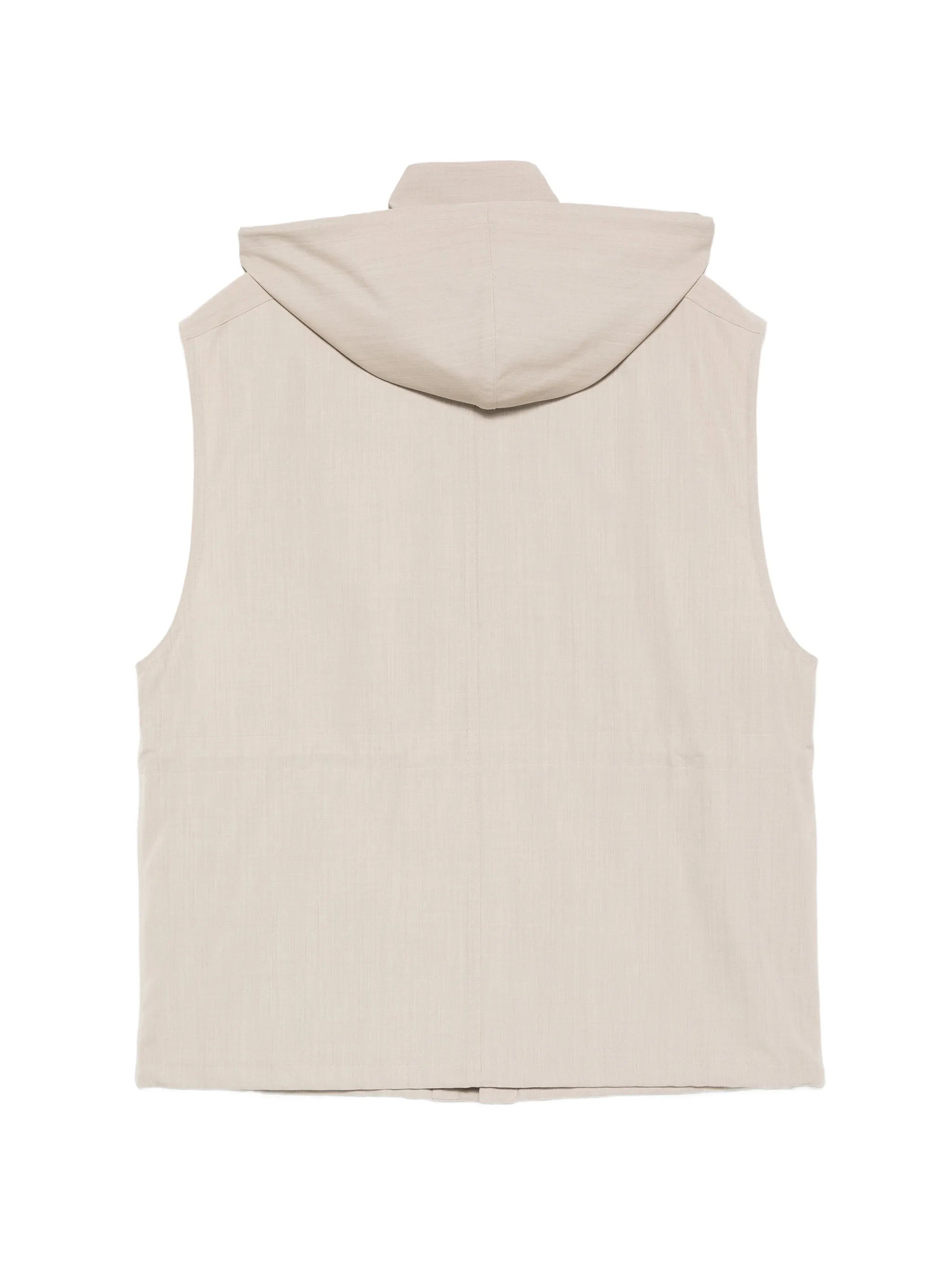 hooded pocket gilet
