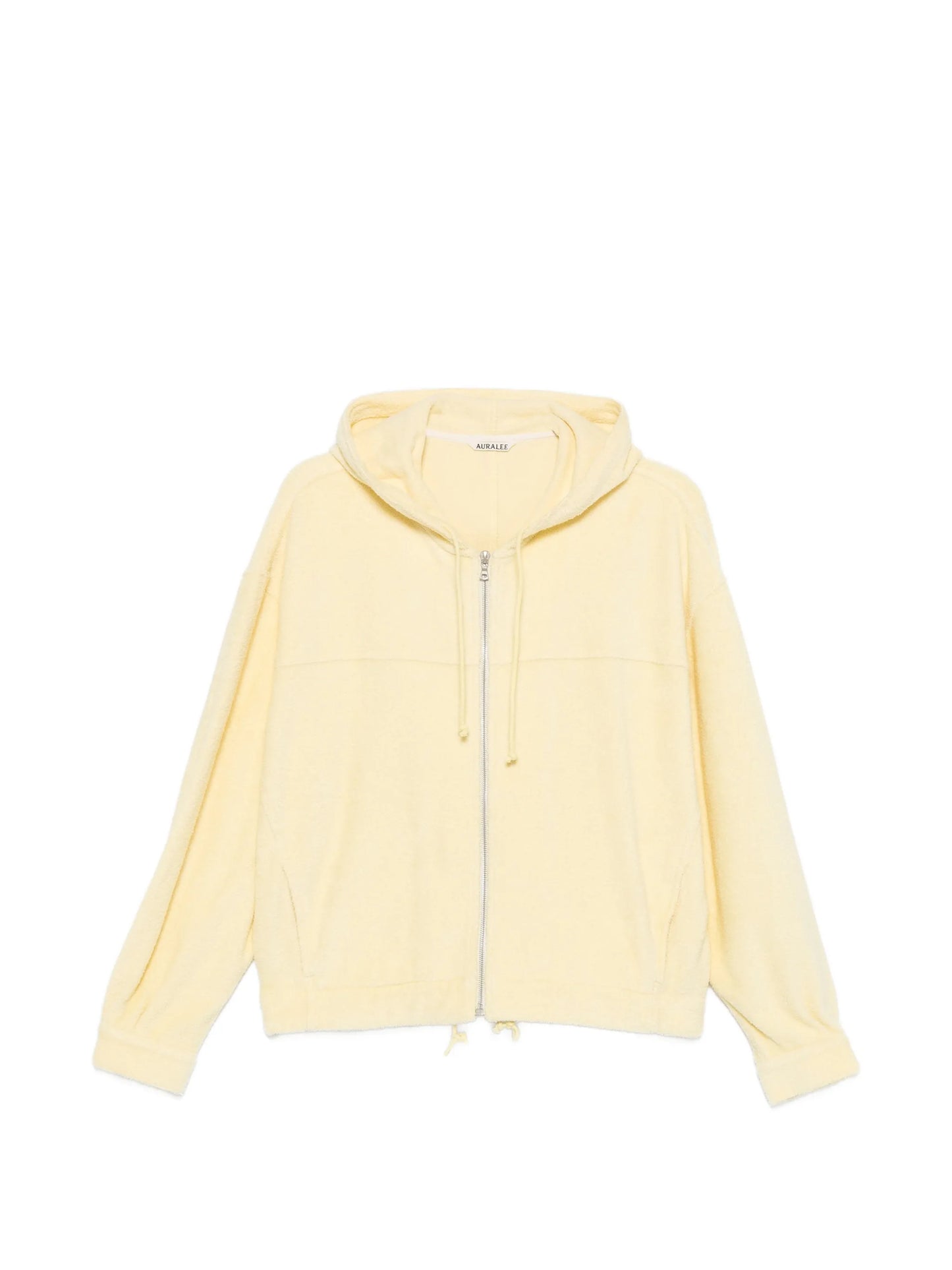 zip-up hooded cotton jacket