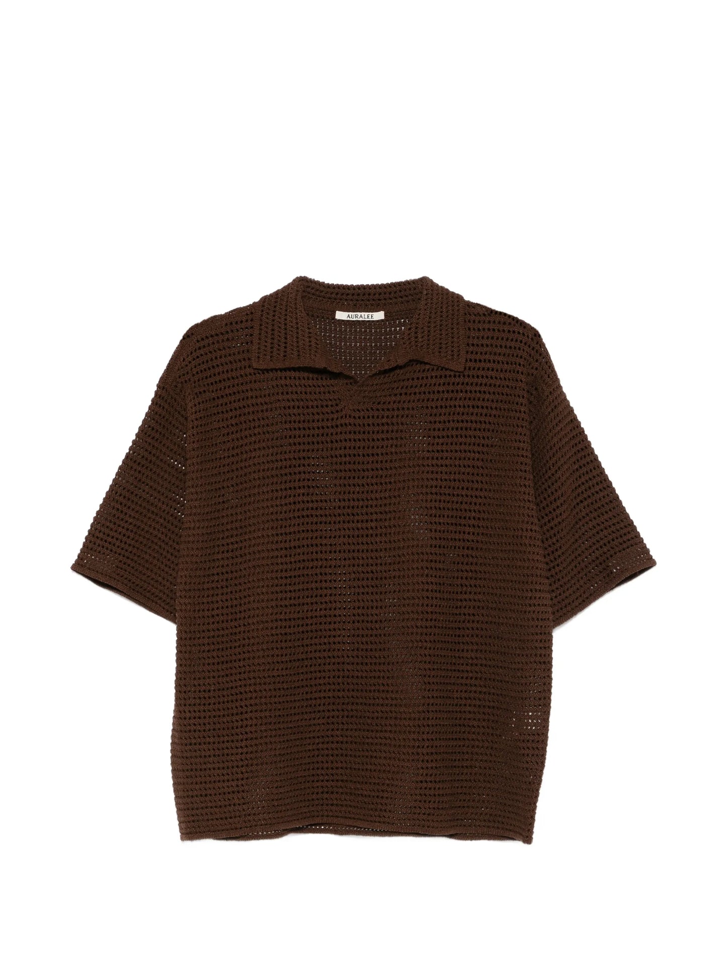 perforated-knit T-shirt
