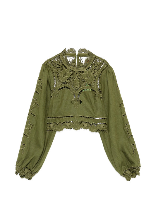 cut-out blouse