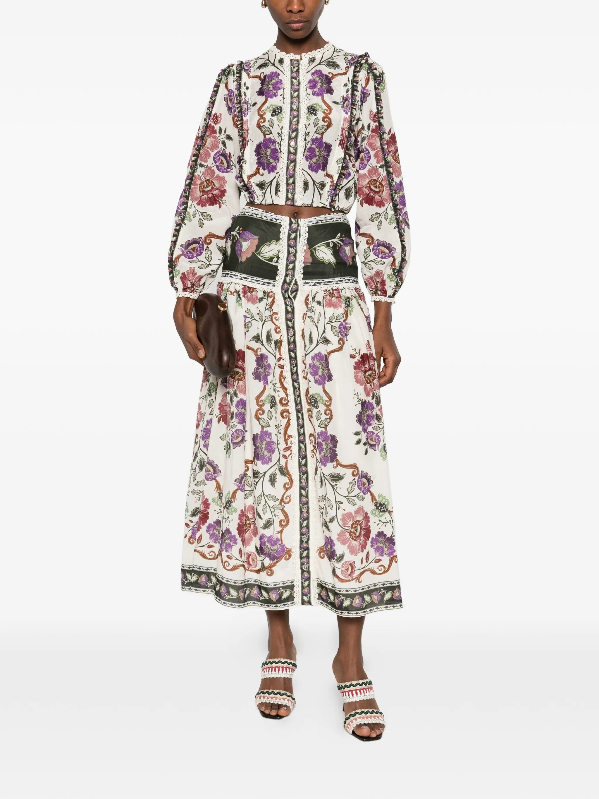 Cream Rococo Flower shirt