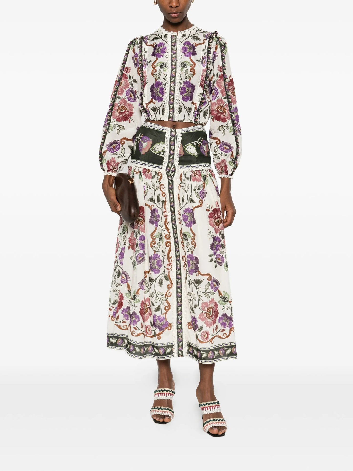 Cream Rococo Flower shirt