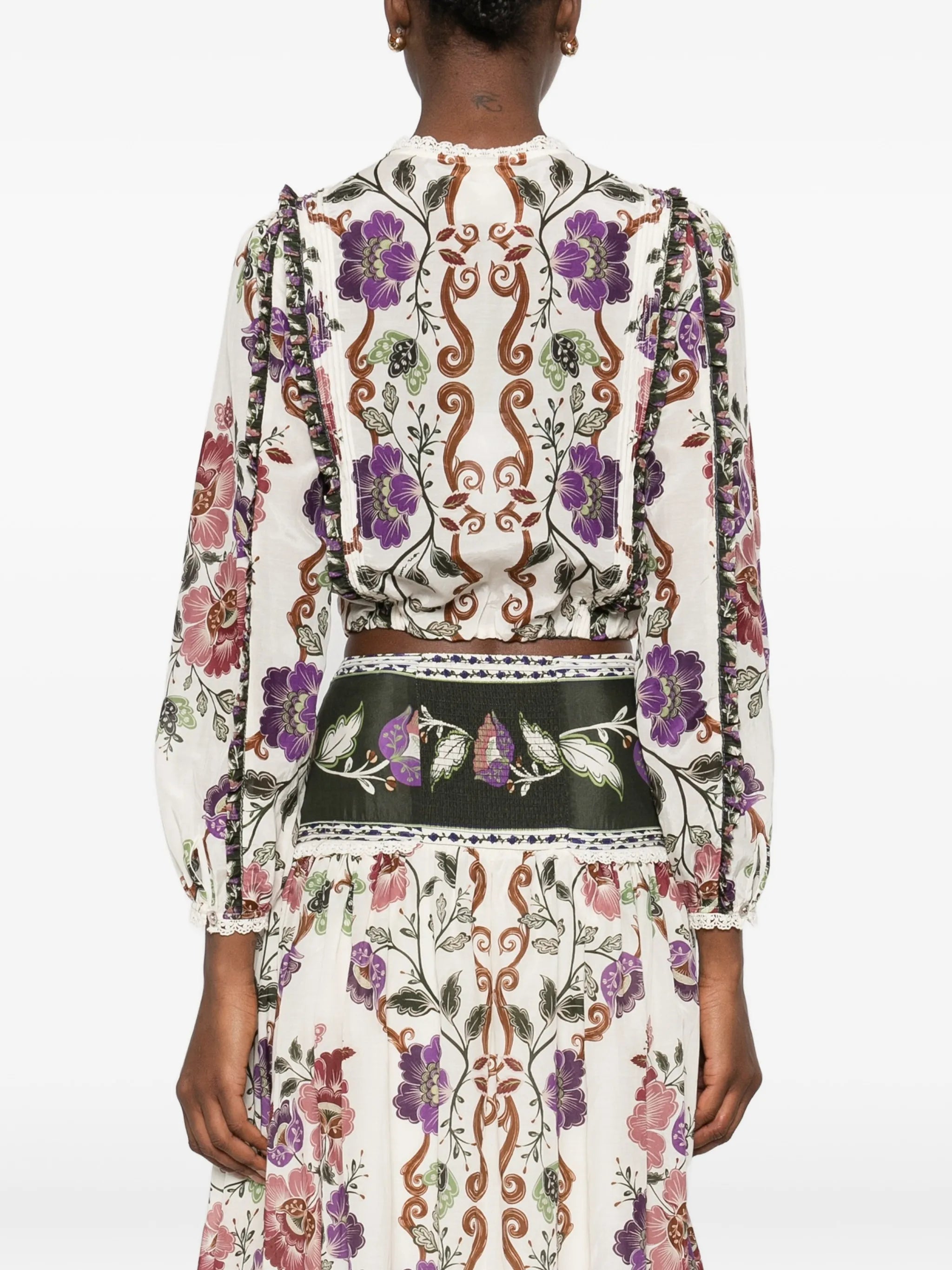 Cream Rococo Flower shirt