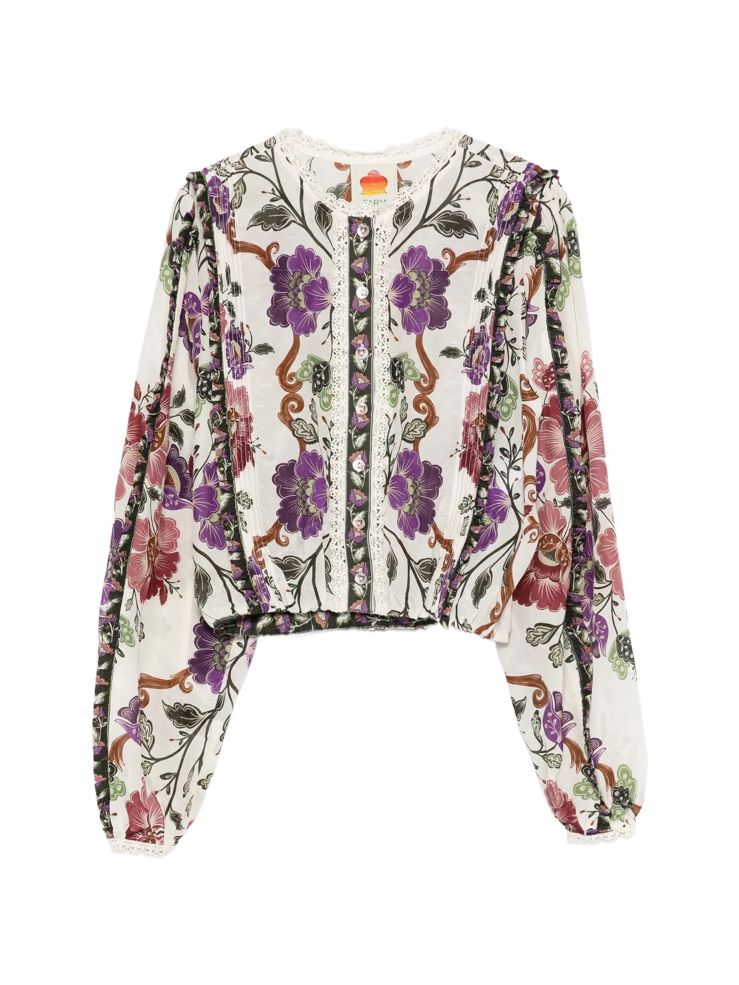 Cream Rococo Flower shirt