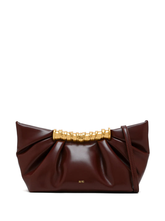 Leia ruched clutch bag