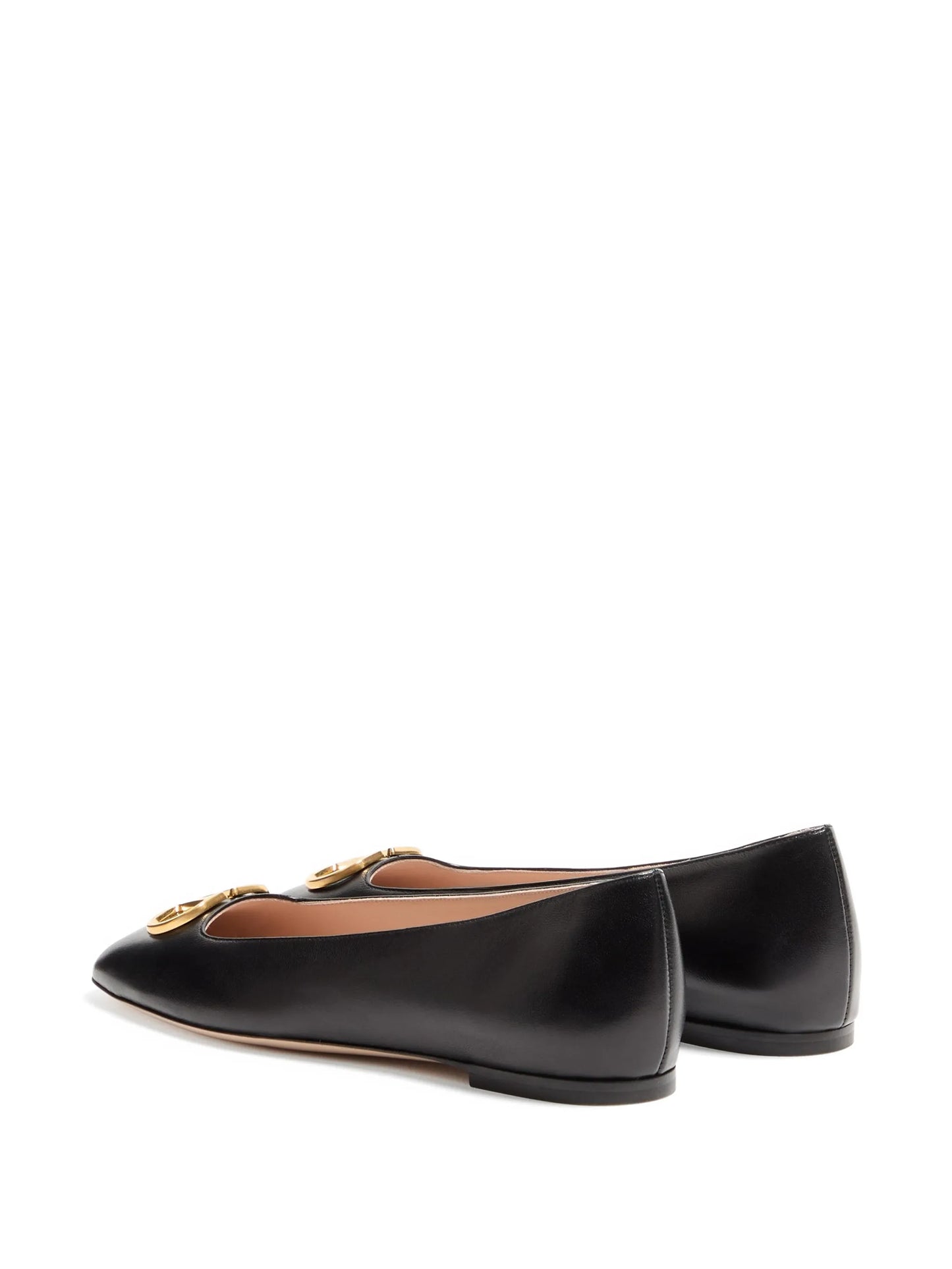VLogo Signature ballerinas in nappa leather