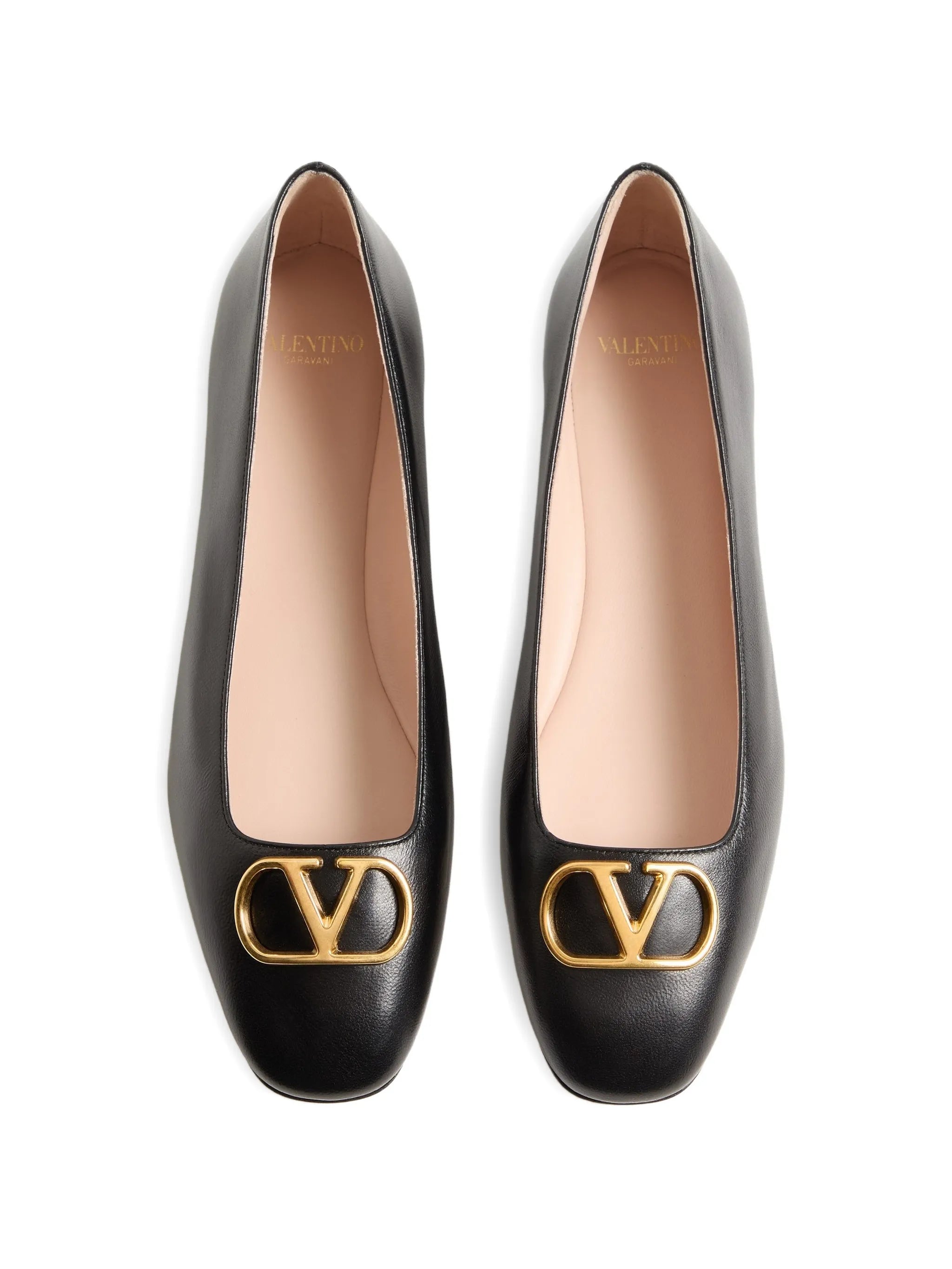 VLogo Signature ballerinas in nappa leather