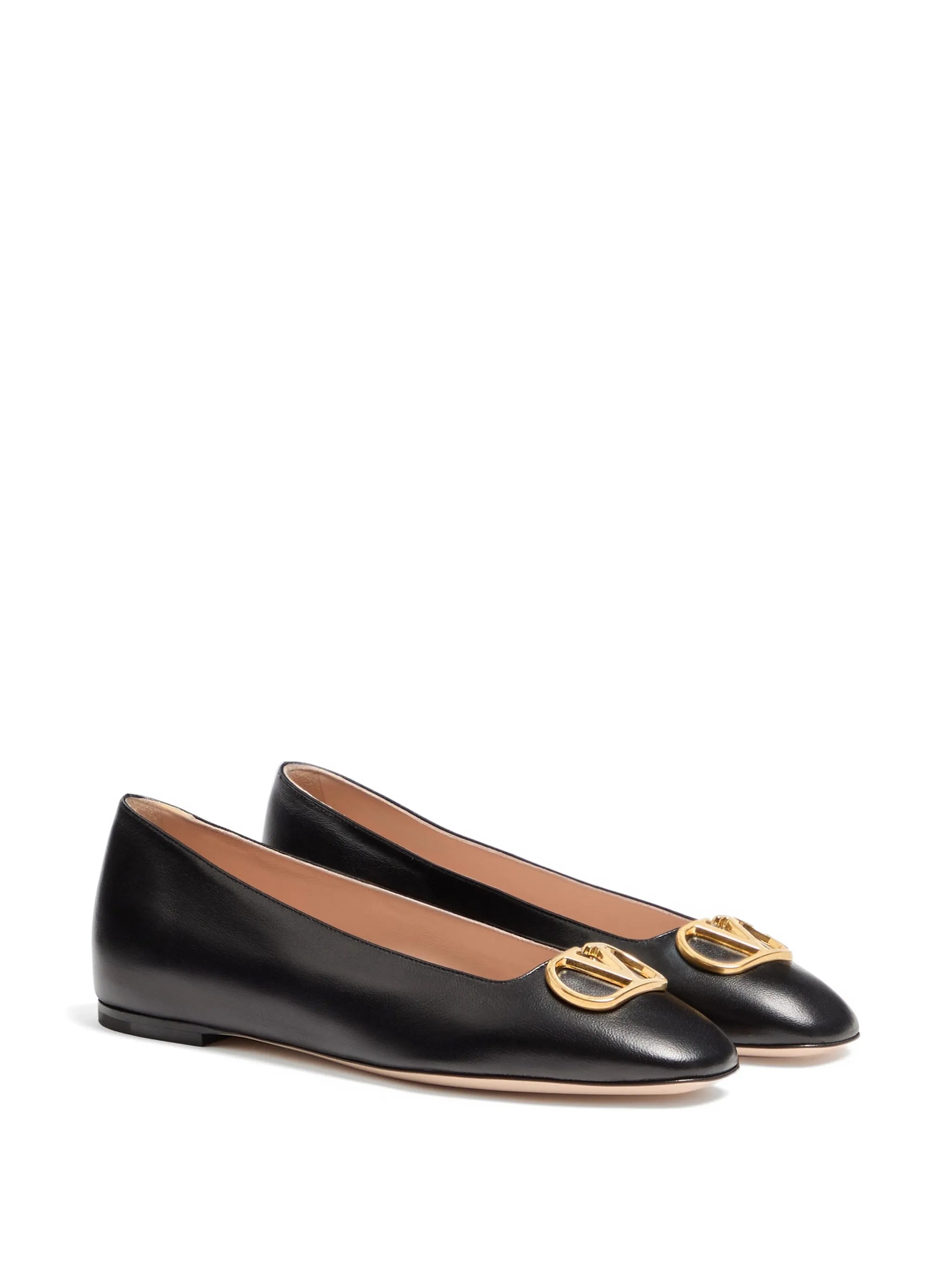 VLogo Signature ballerinas in nappa leather