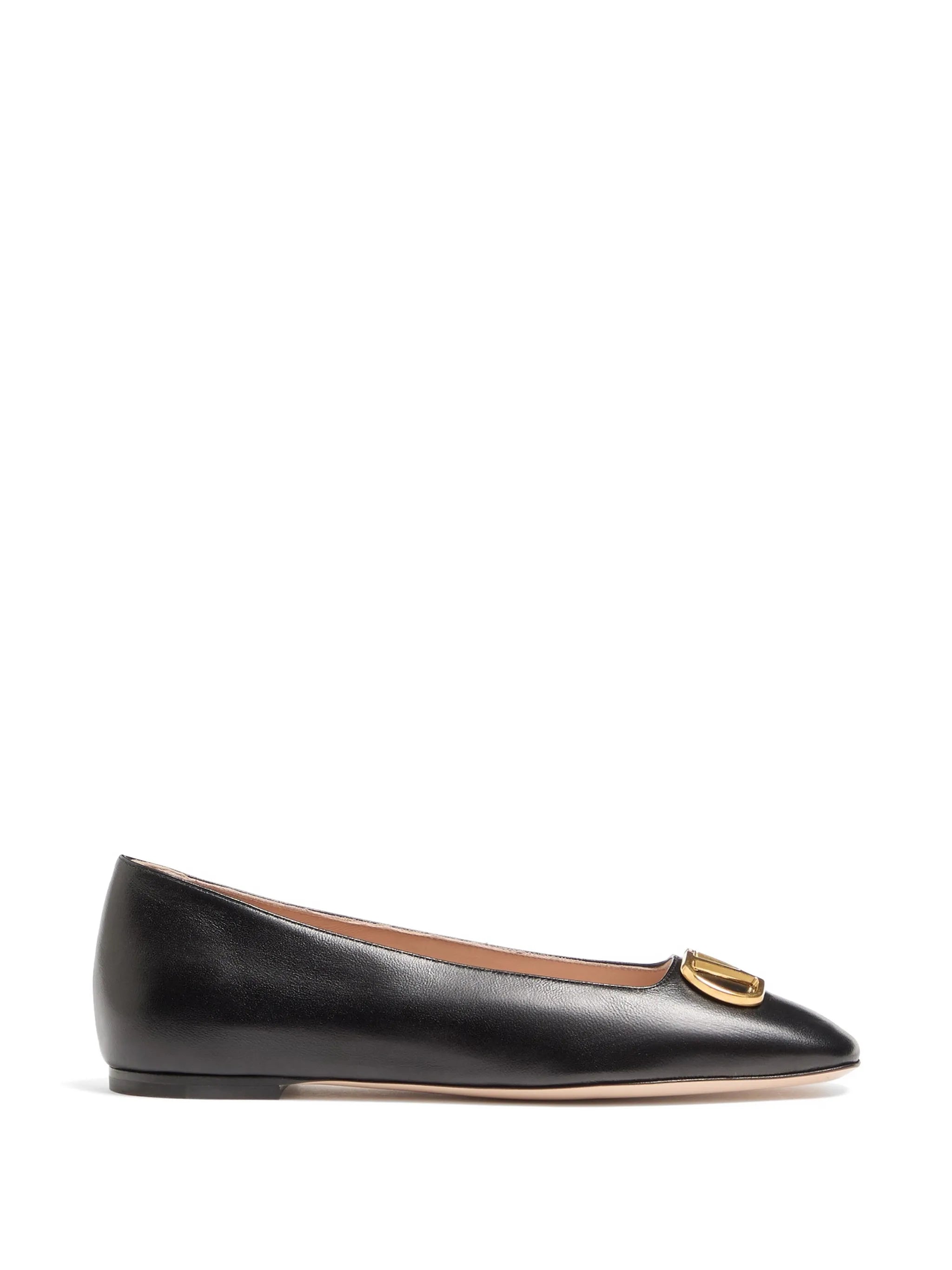VLogo Signature ballerinas in nappa leather
