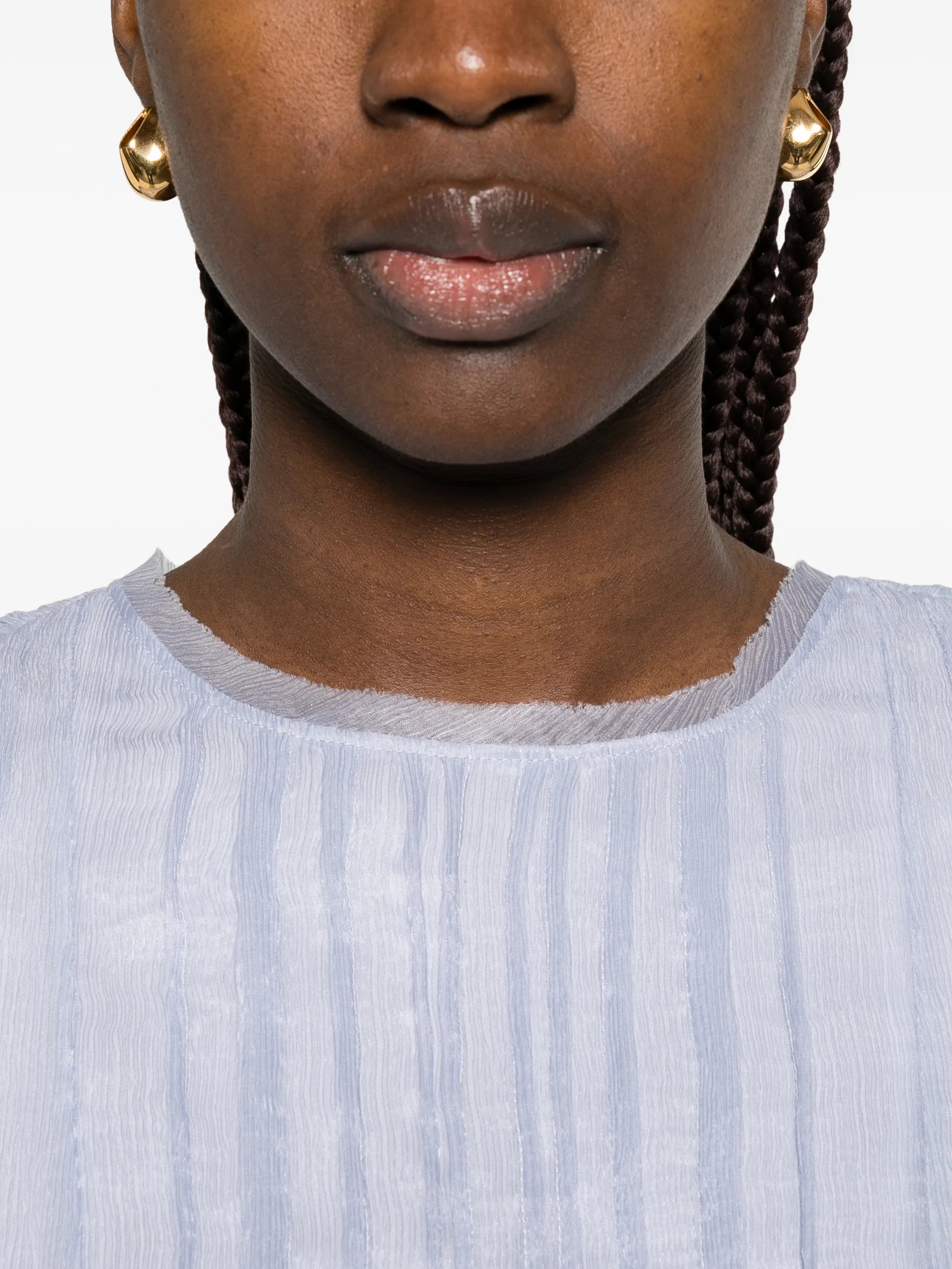 Angeli flounce short-sleeve top
