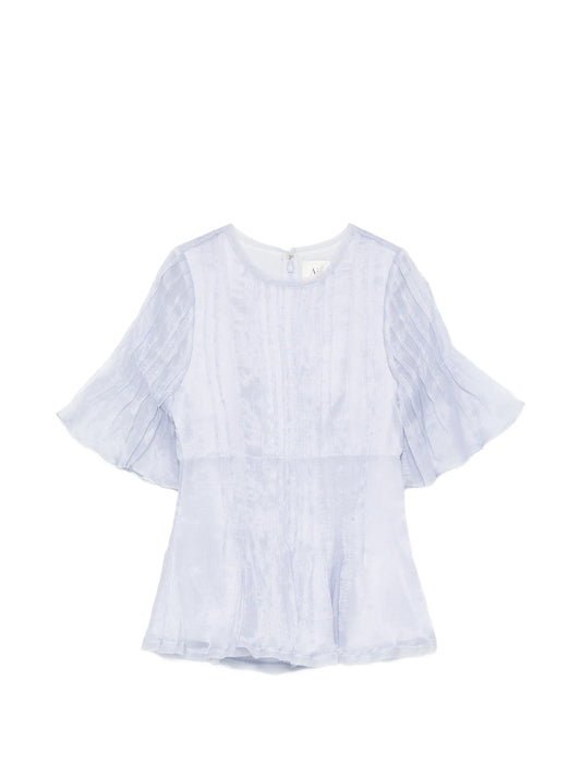 Angeli flounce short-sleeve top