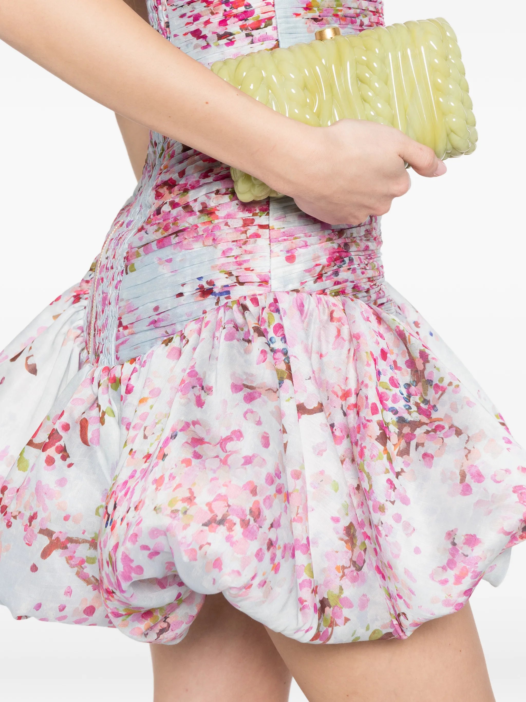 Ambrose ruffled floral mini dress