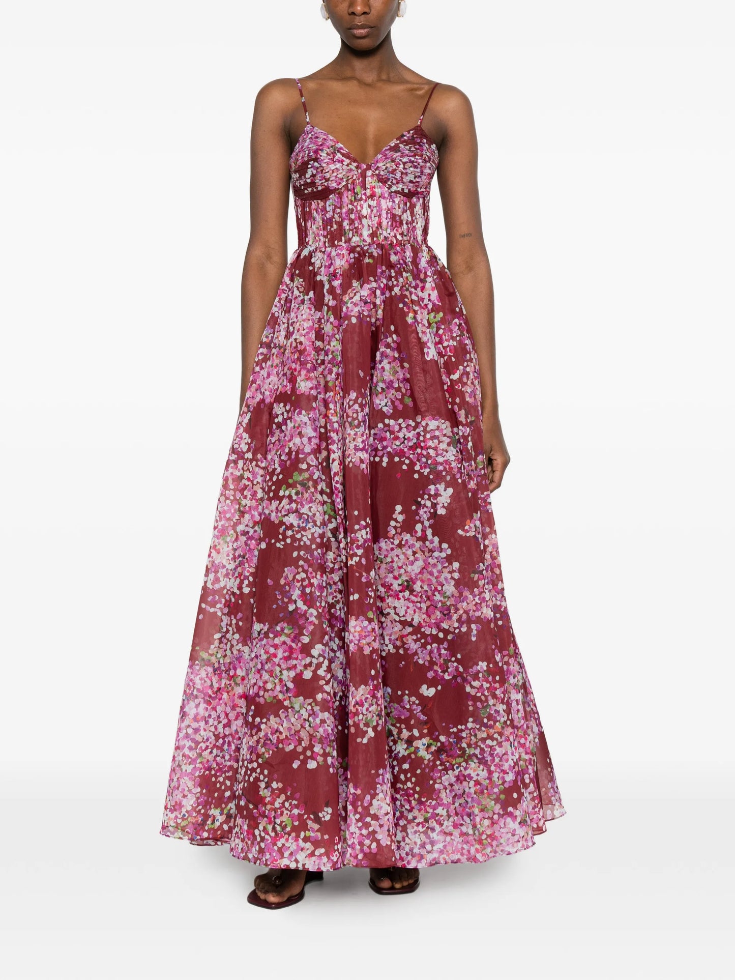 Fortuna floral-print maxi dress