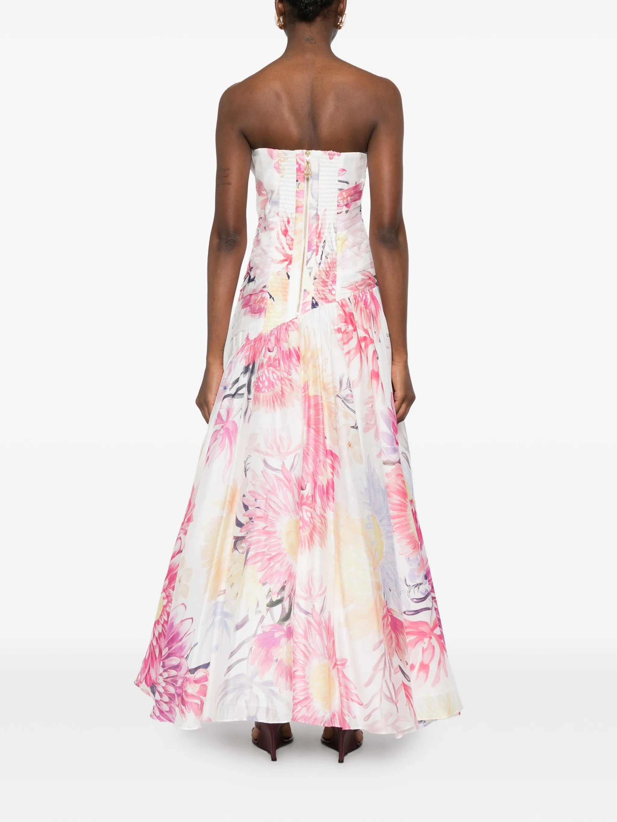 Reflector ruffled maxi dress