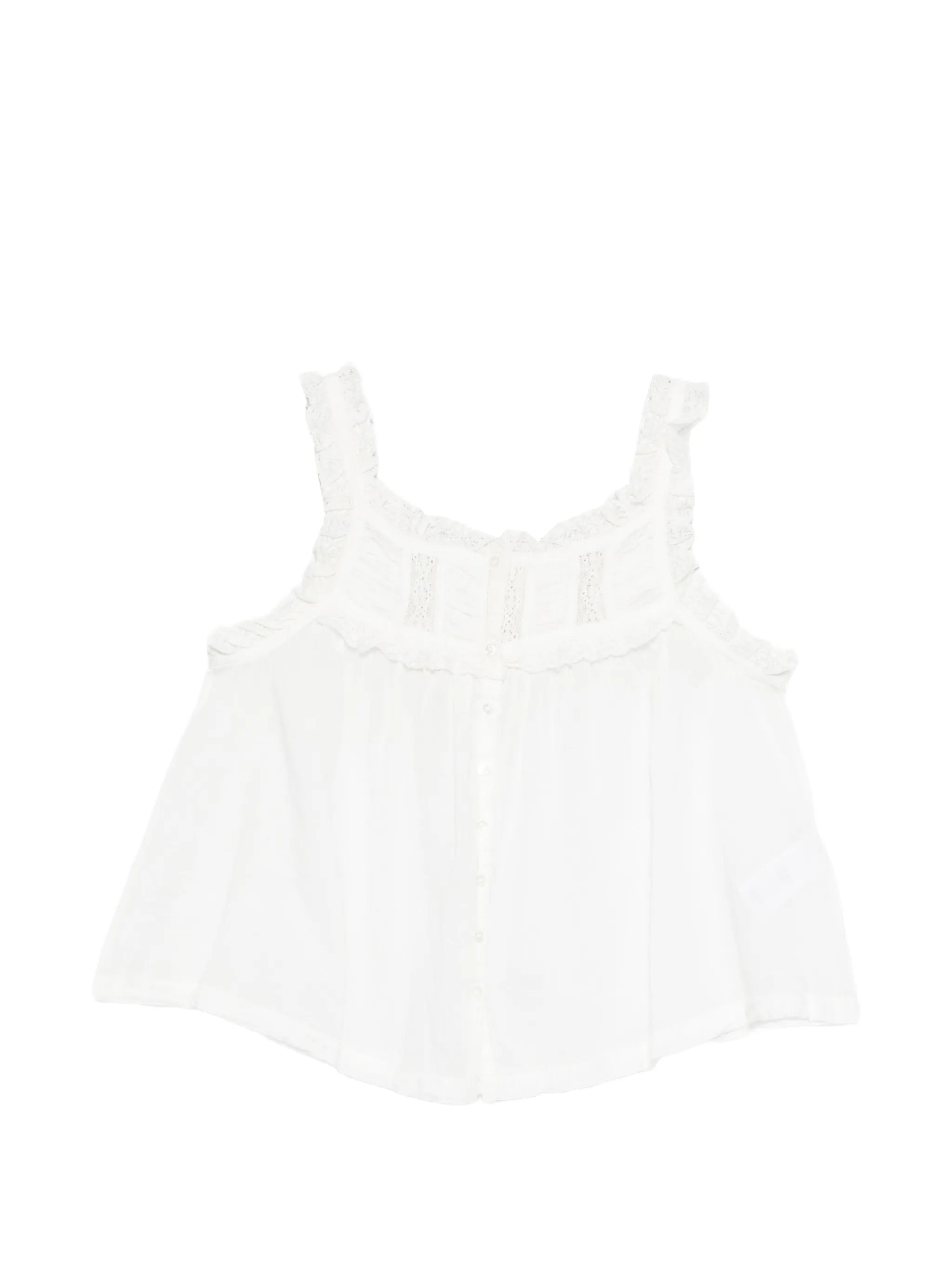 Fidella square-neck sleeveless top