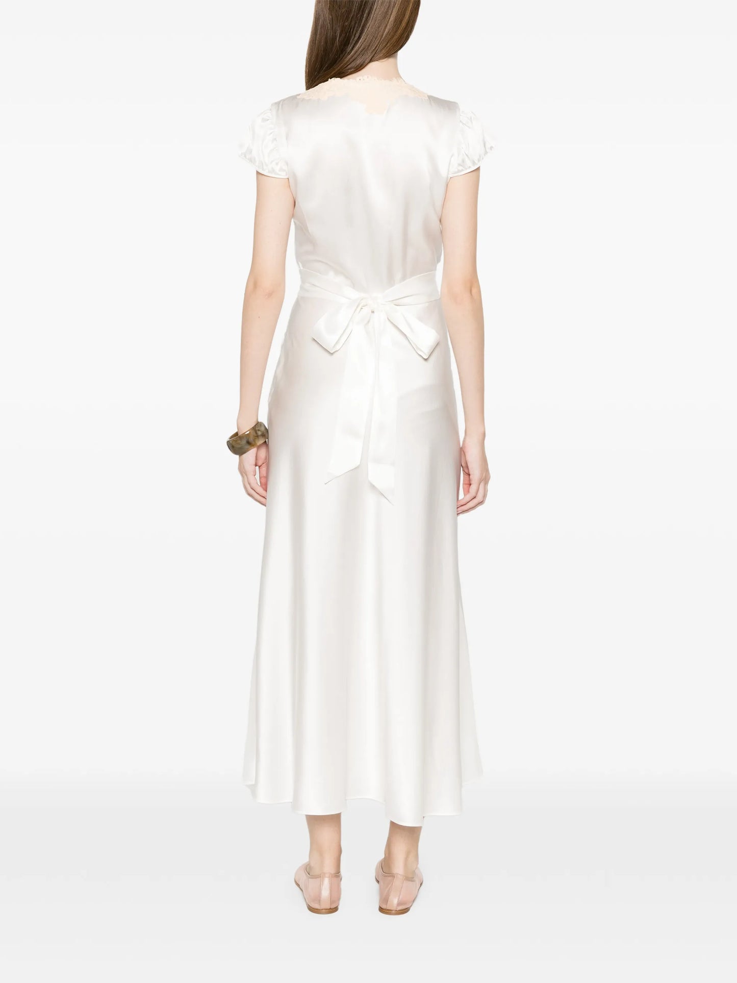 Coraline lace V-neck midi dress
