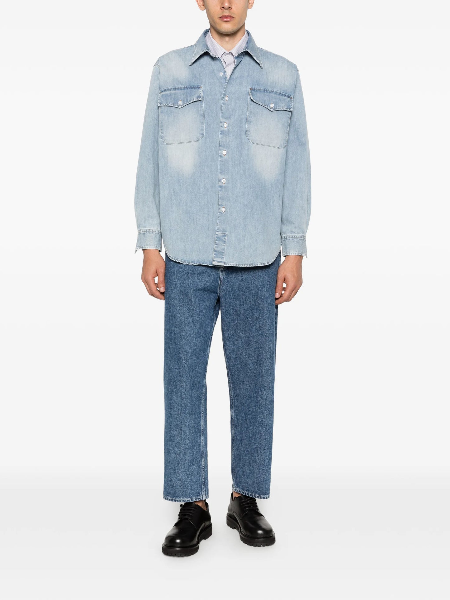 denim utility shirt