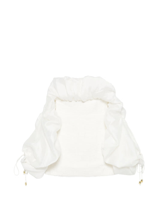 Maxima puffed sleeve mini dress