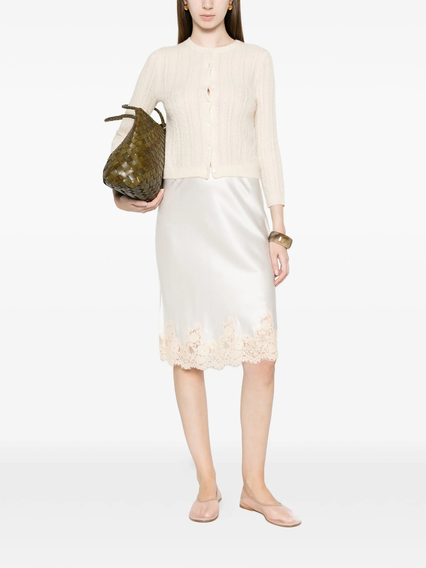 Elowette lace midi skirt