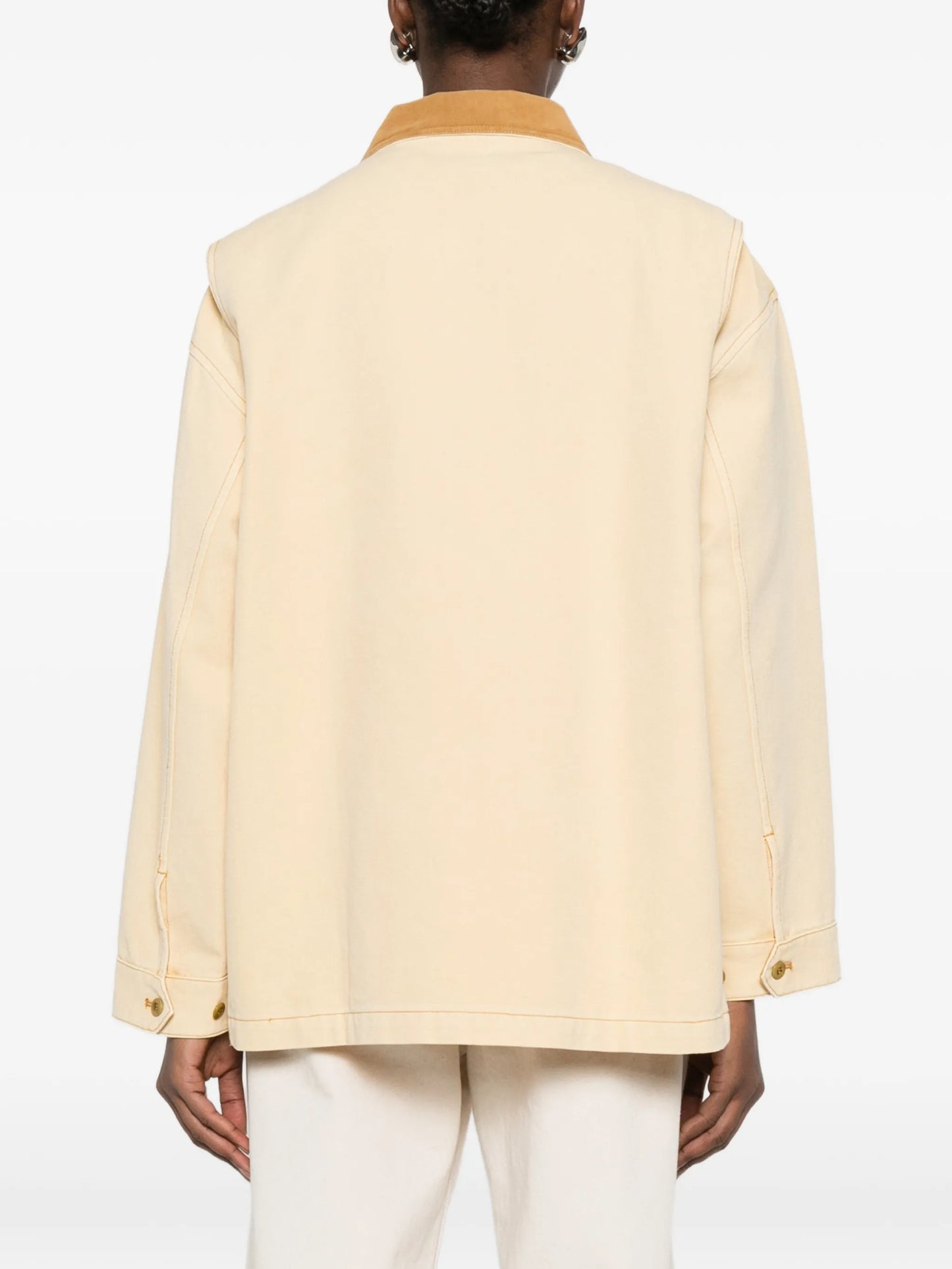 Pascual contrast-collar coat