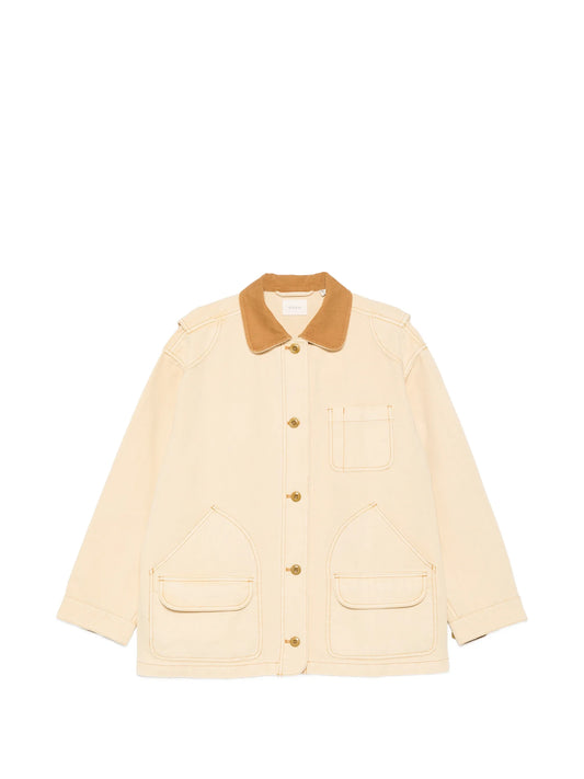 Pascual contrast-collar coat