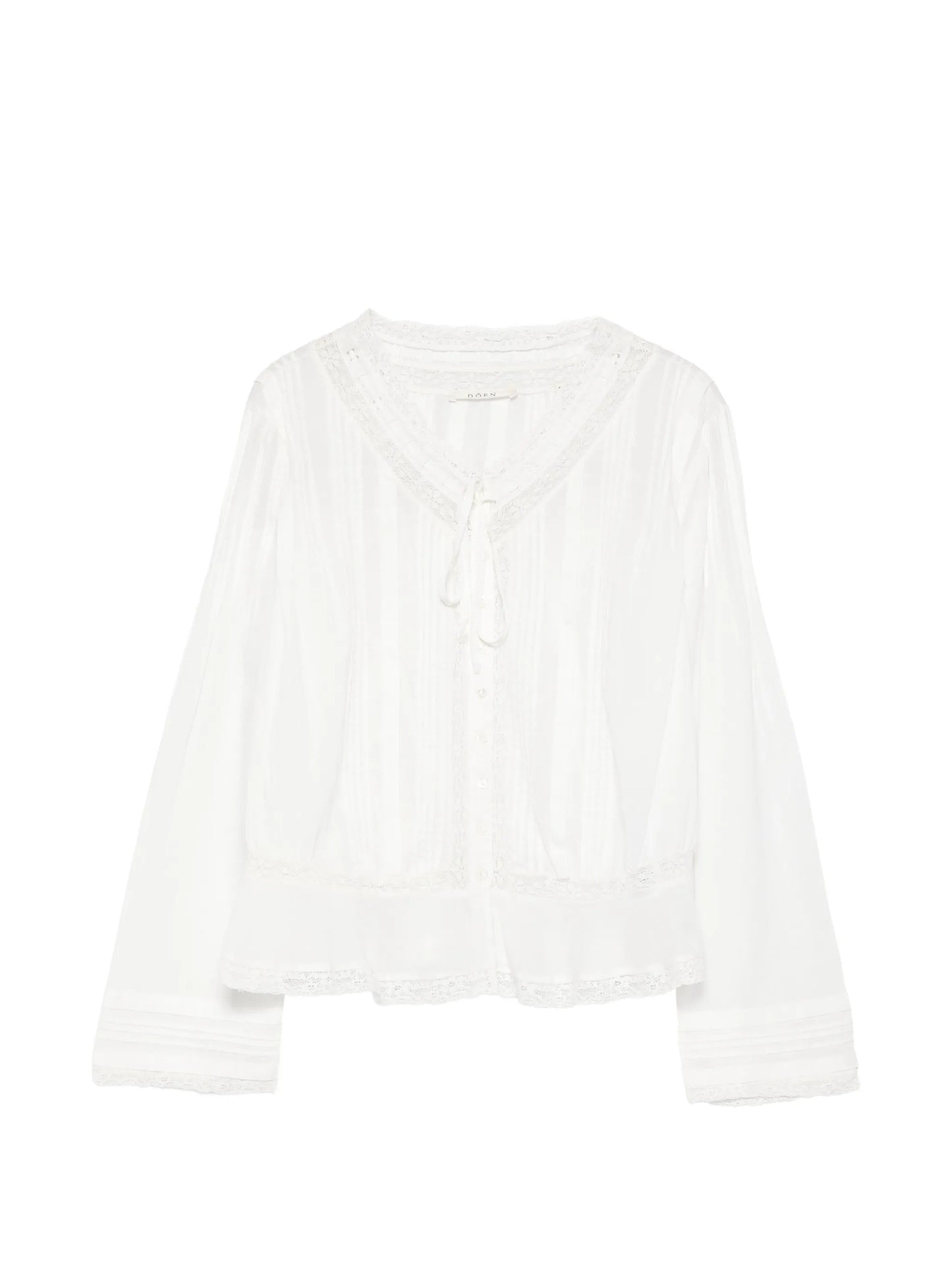 Hillock lace-detail blouse