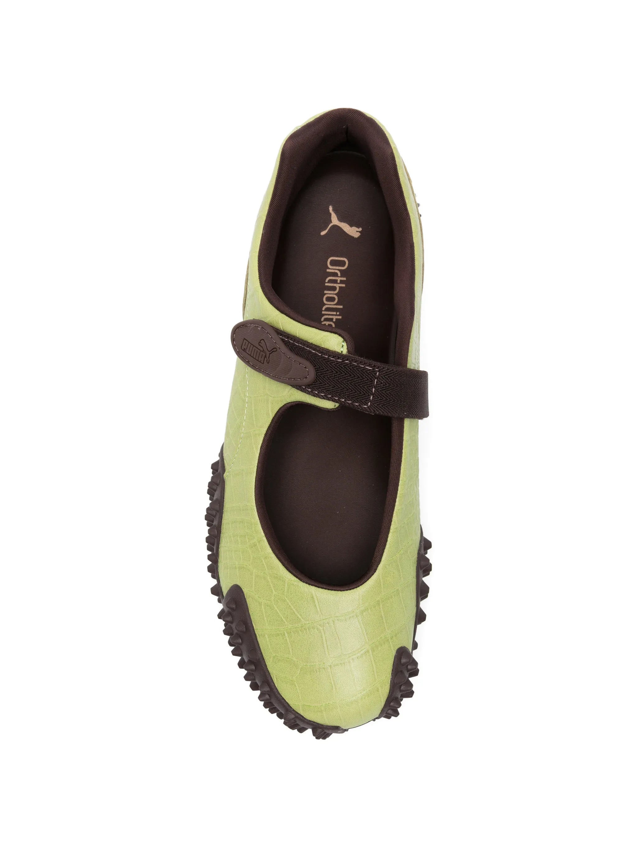 Mostro Fey croc-effect sneakerinas