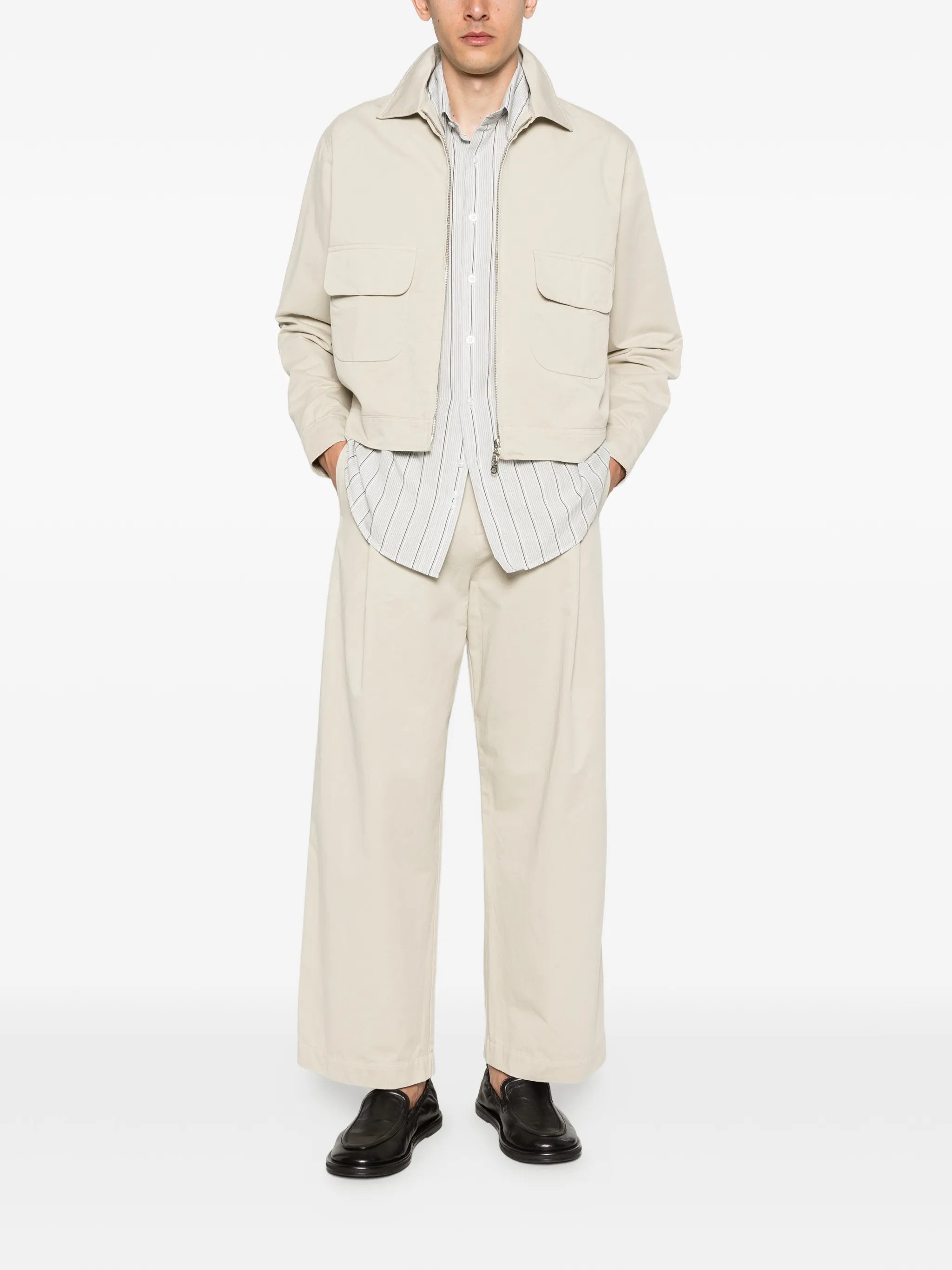 straight leg trousers
