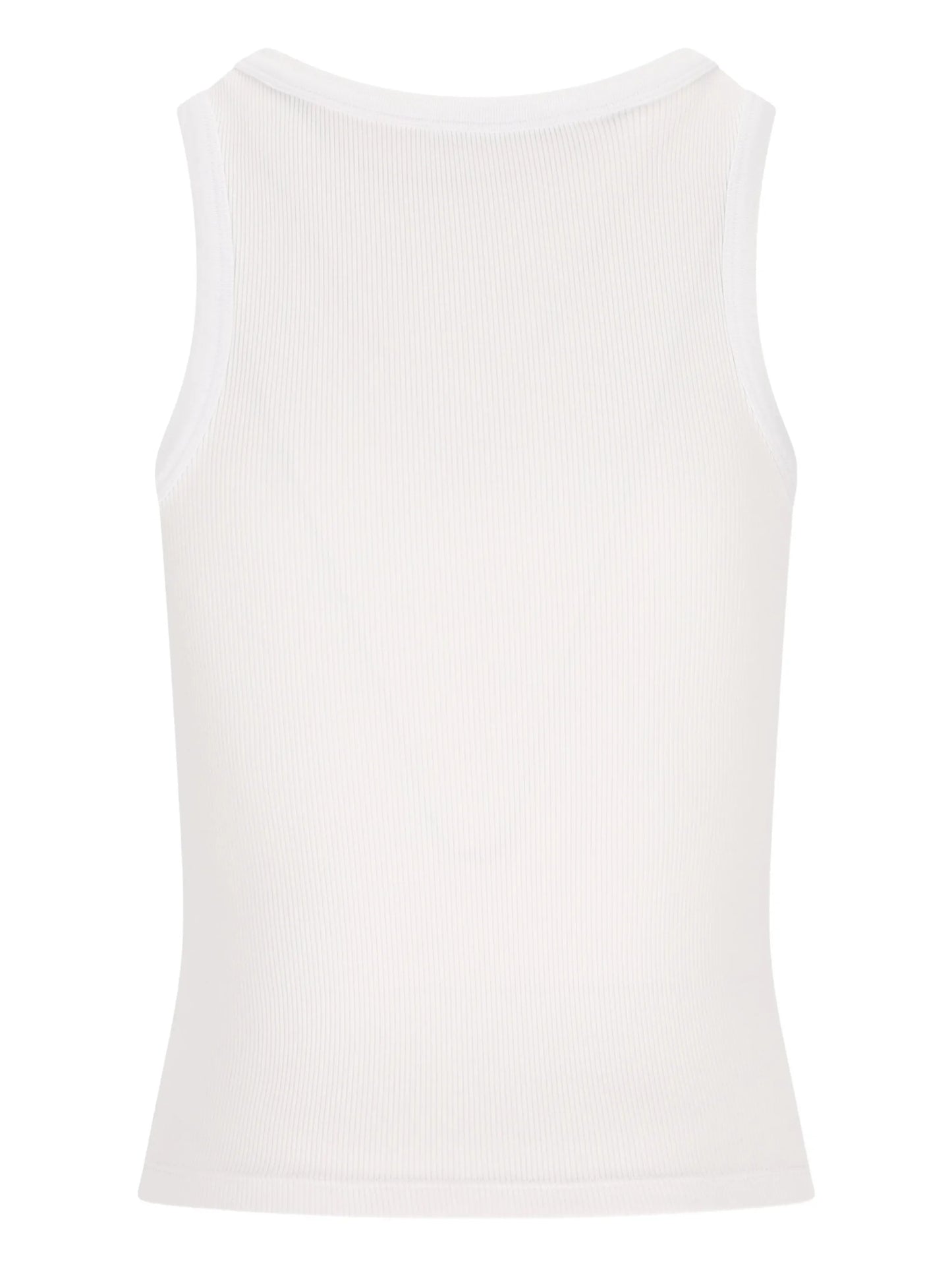 logo ribbed tank top