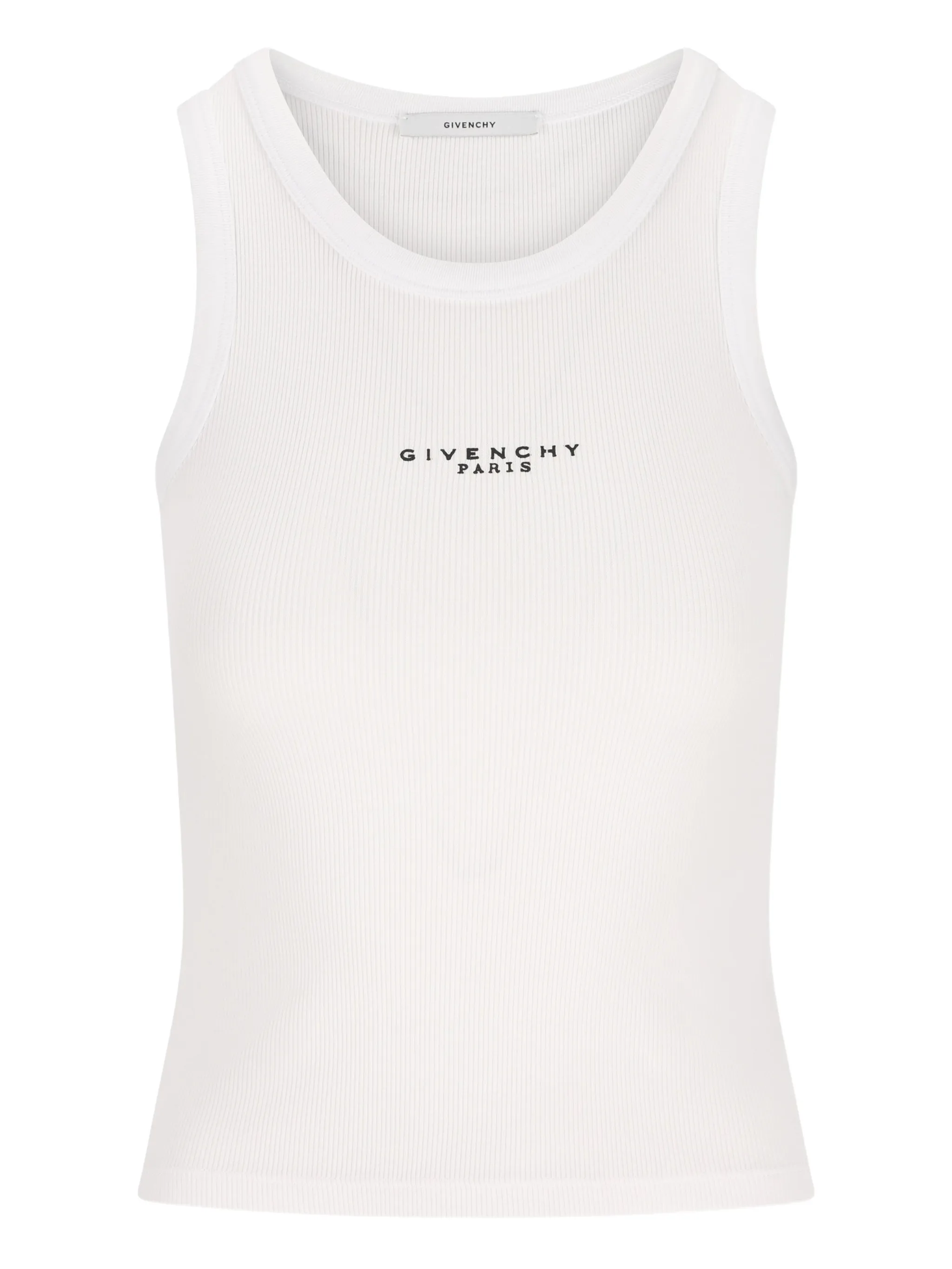slim fit tank top in cotton with Givenchy Paris print