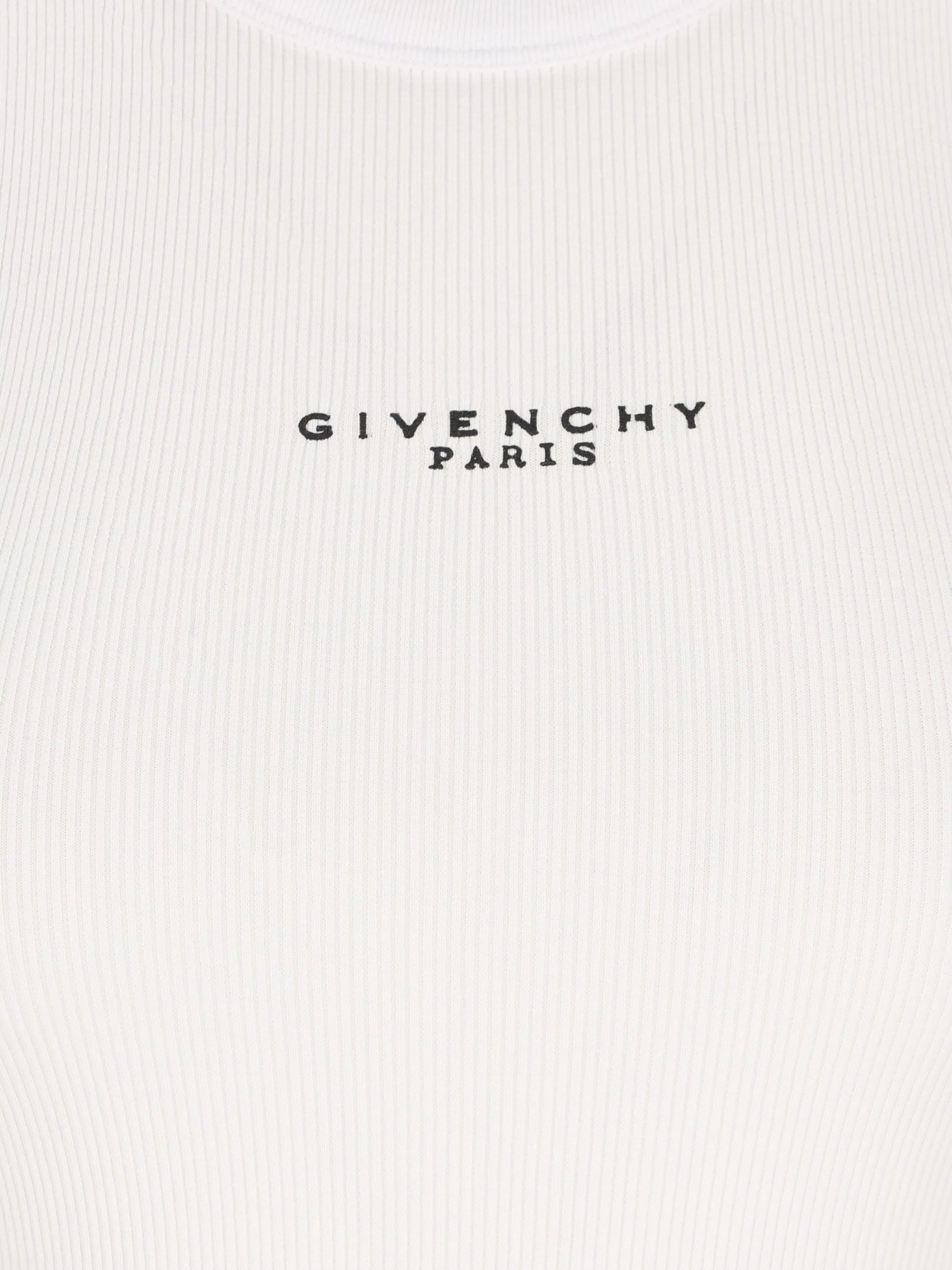 slim fit tank top in cotton with Givenchy Paris print
