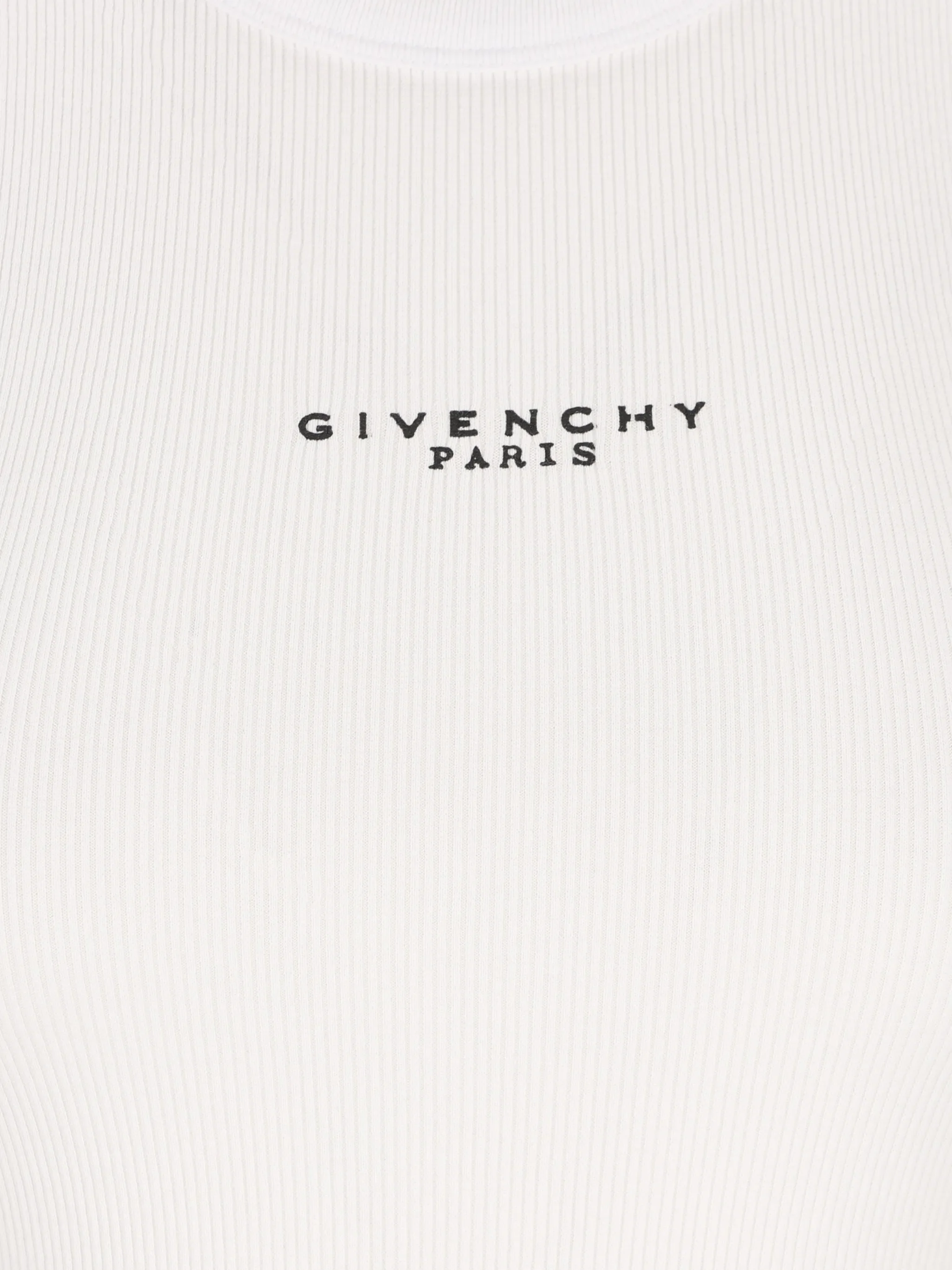 slim fit tank top in cotton with Givenchy Paris print