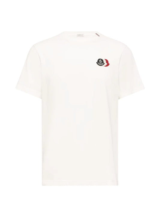 embroidered tricolor logo cotton t-shirt