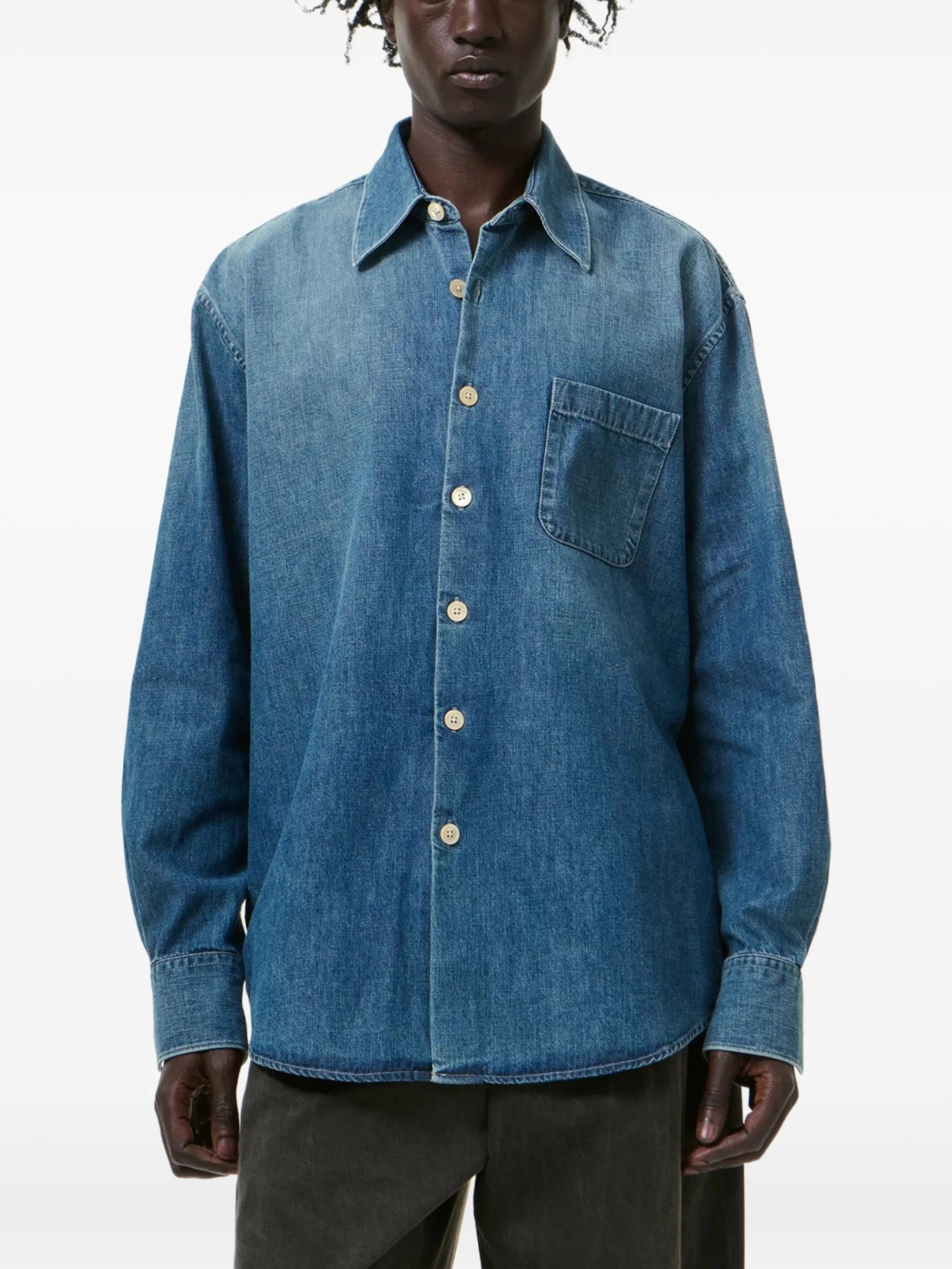 Above pocket button shirt