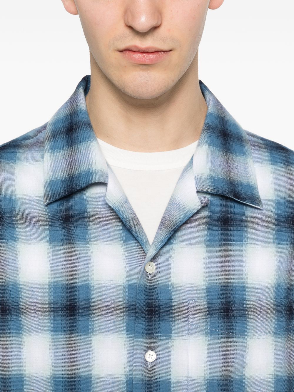 checked-pattern shirt