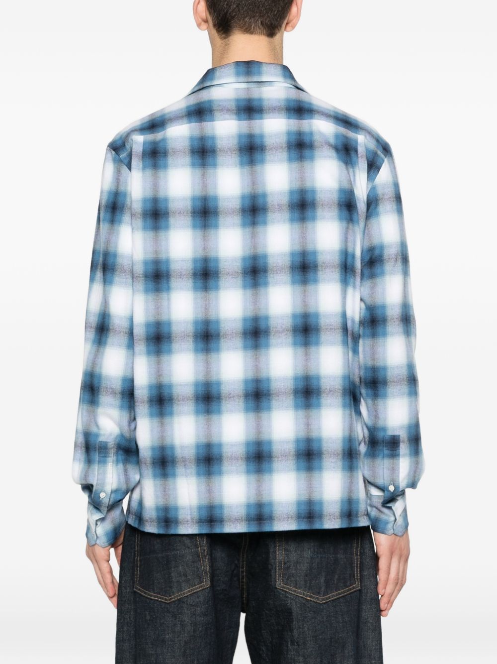 checked-pattern shirt