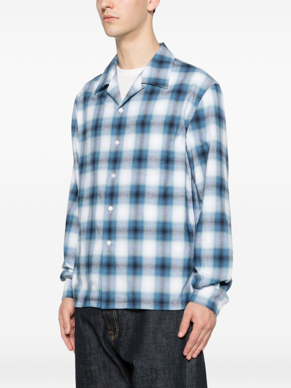checked-pattern shirt