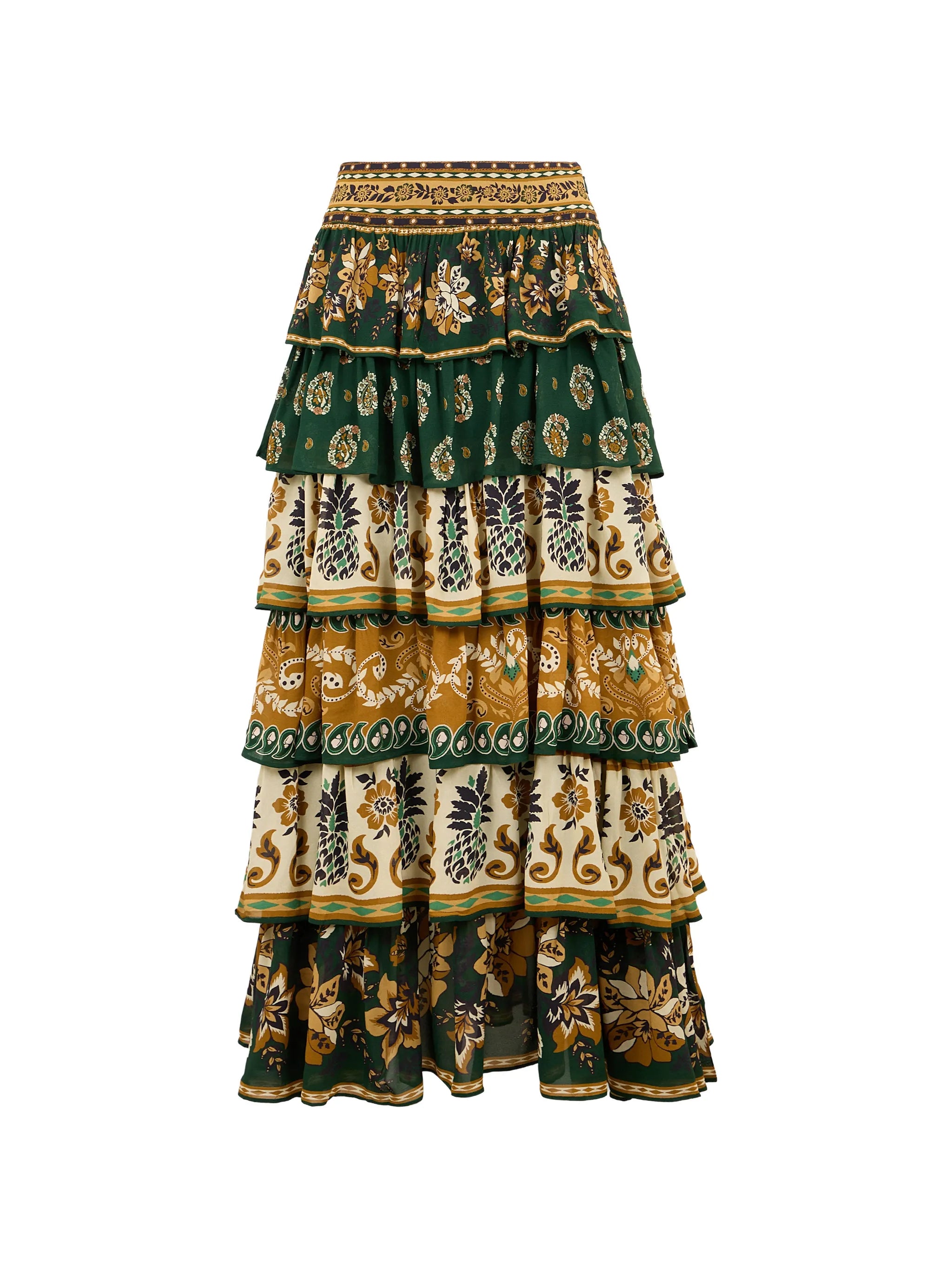 Ayla ruffled maxi skirt